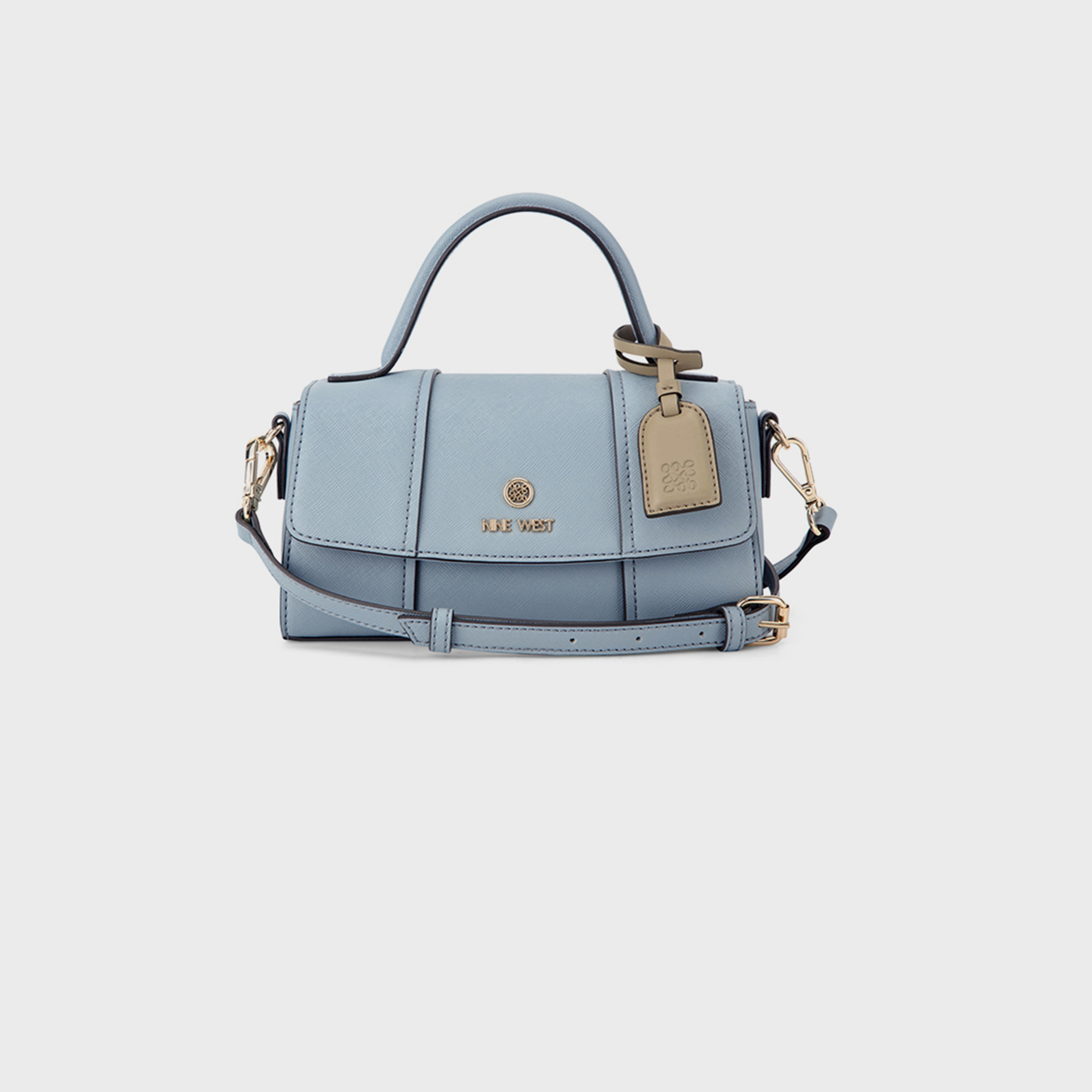 ناين ويست- شنطة كروس جرادي بمقبض علوي وإغلاق بغطاء وحزام قابل للتعديل-women-bagsandwallets-handbags-image-5