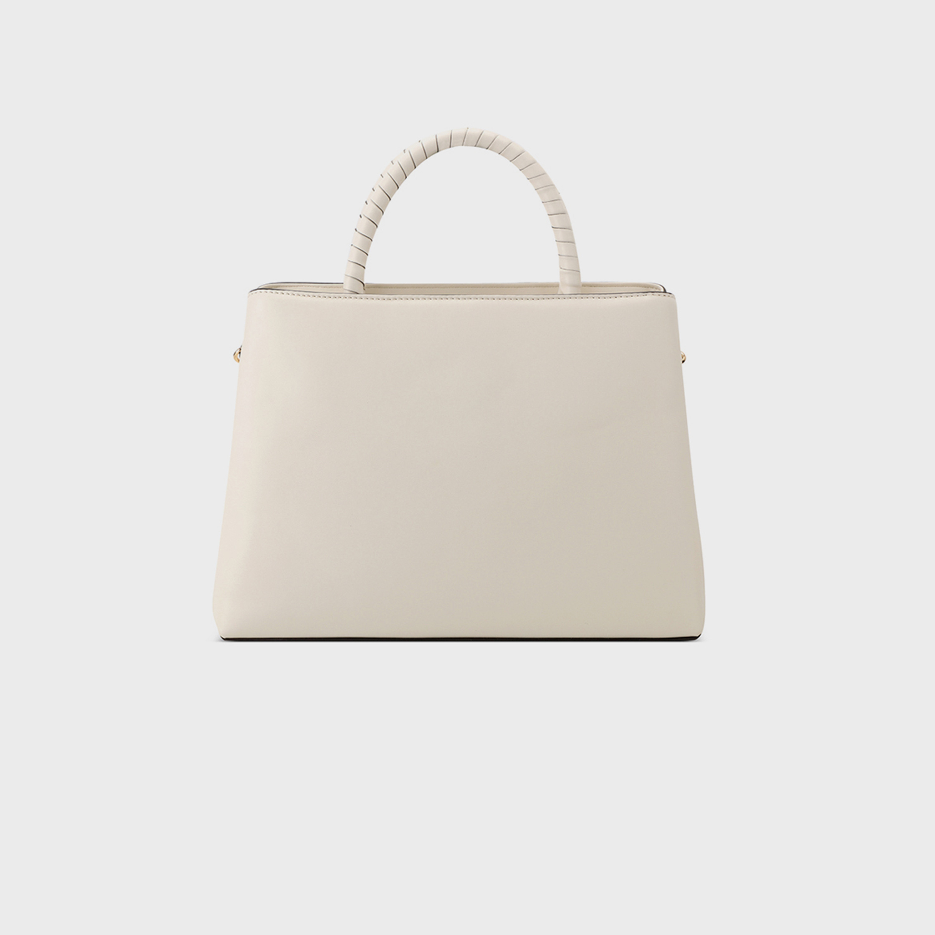 ناين ويست- شنطة ساتشيل إرينا سادة بمقبضين وقفل سحاب وحزام قابل للفصل-women-bagsandwallets-handbags-image-6