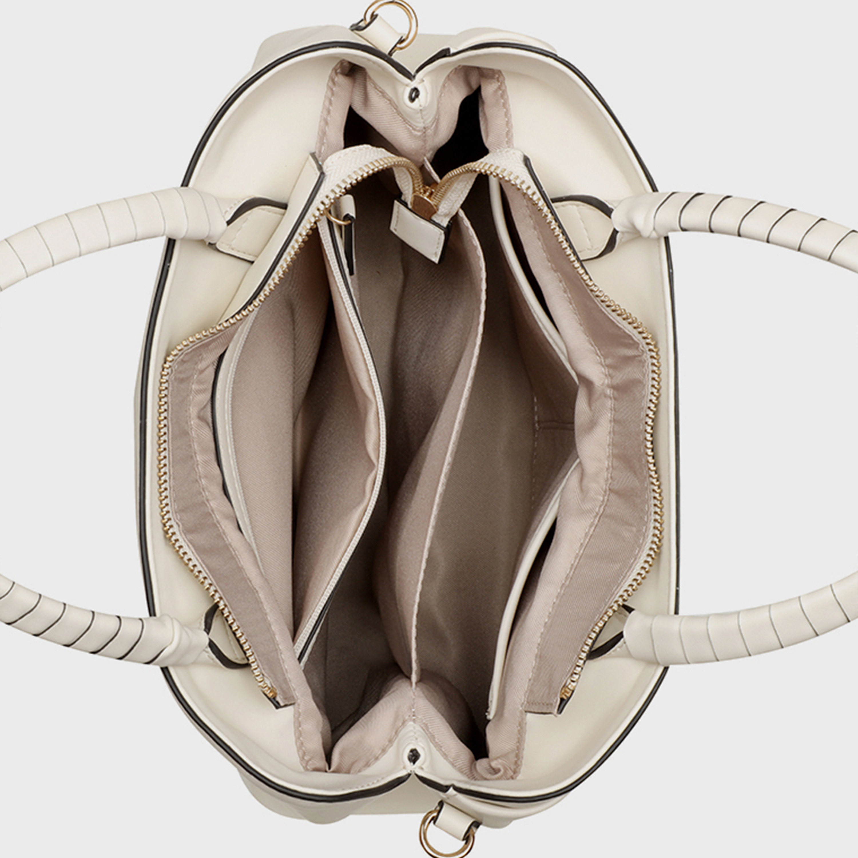 ناين ويست- شنطة ساتشيل إرينا سادة بمقبضين وقفل سحاب وحزام قابل للفصل-women-bagsandwallets-handbags-image-8