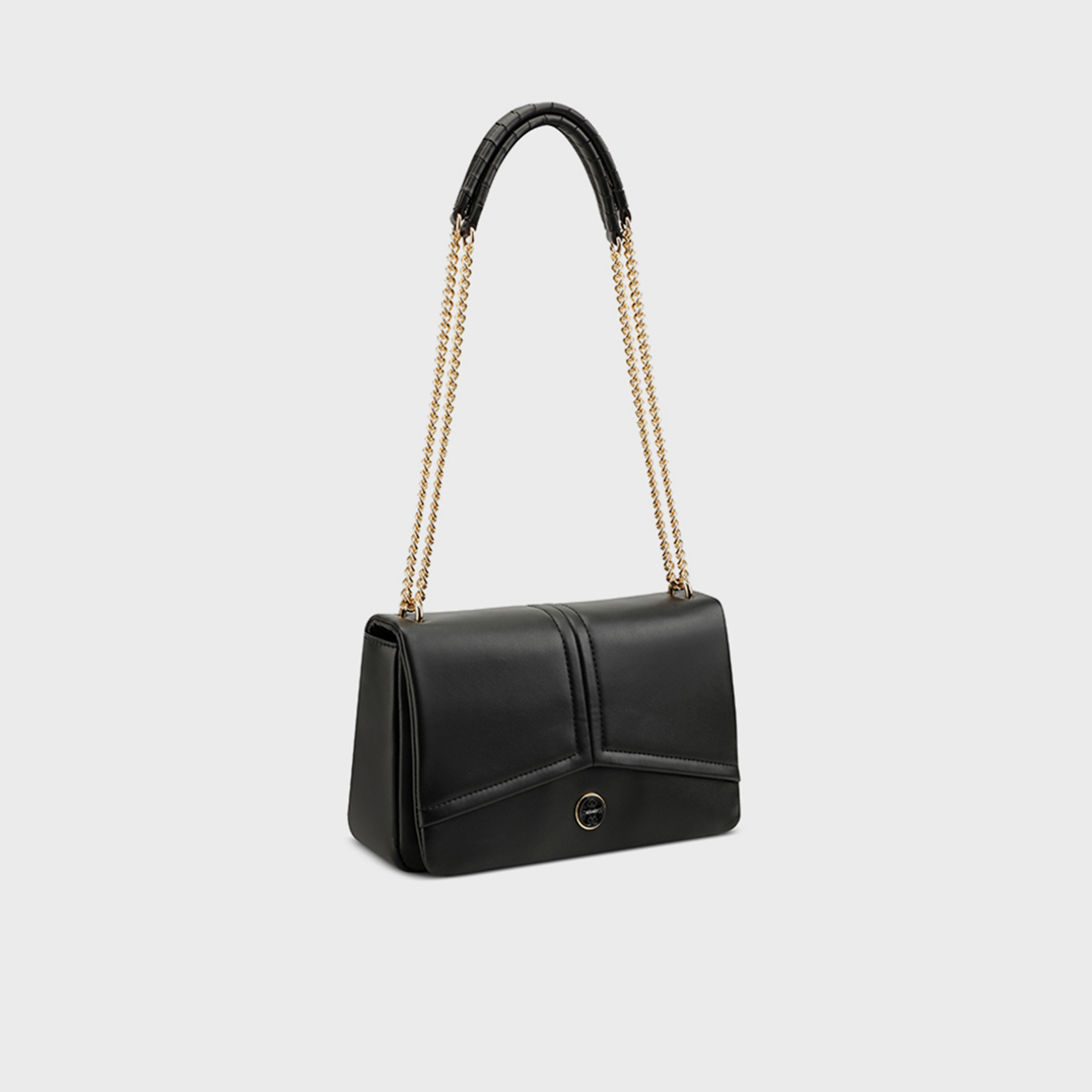 ناين ويست- شنطة كروس إرينا سادة بقفل قلاب وحزام سلسلة-women-bagsandwallets-handbags-image-3