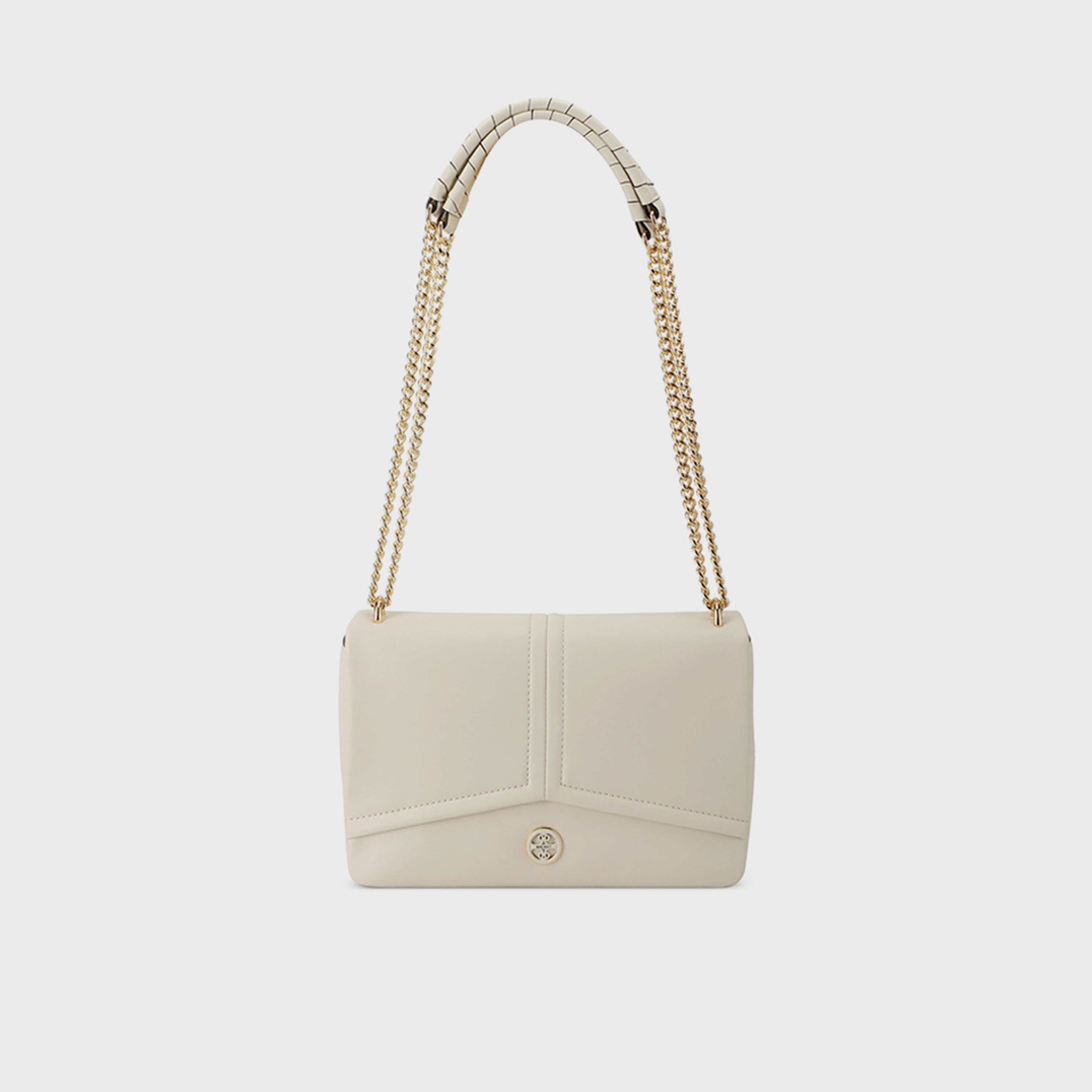 Nine West Erina Plain Crossbody Bag with Flap Closure and Chain Strap-women-bagsandwallets-handbags-image-1