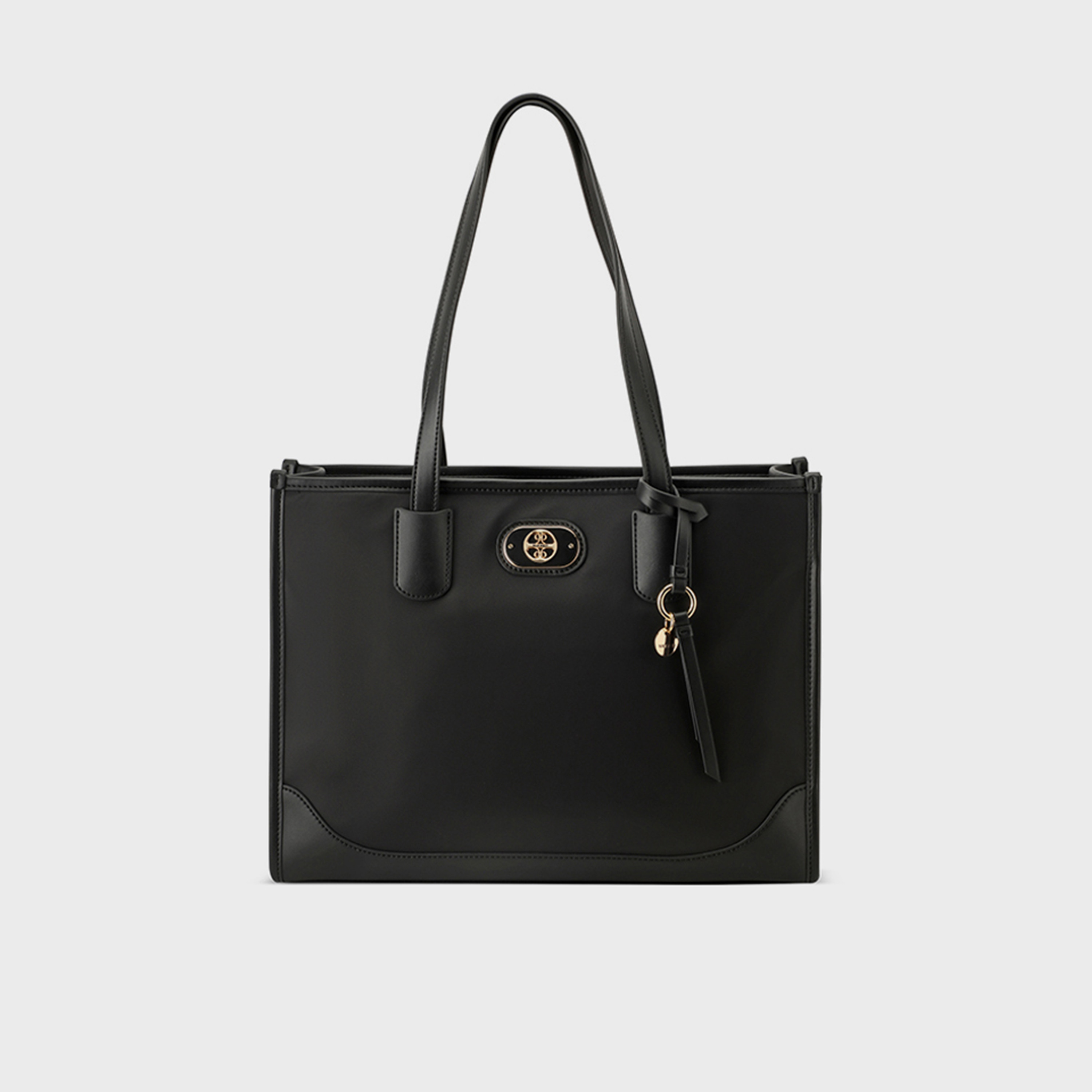 Nine West Ely Plain Double Handle Tote Bag with Zipper Closure-women-bagsandwallets-handbags-image-1