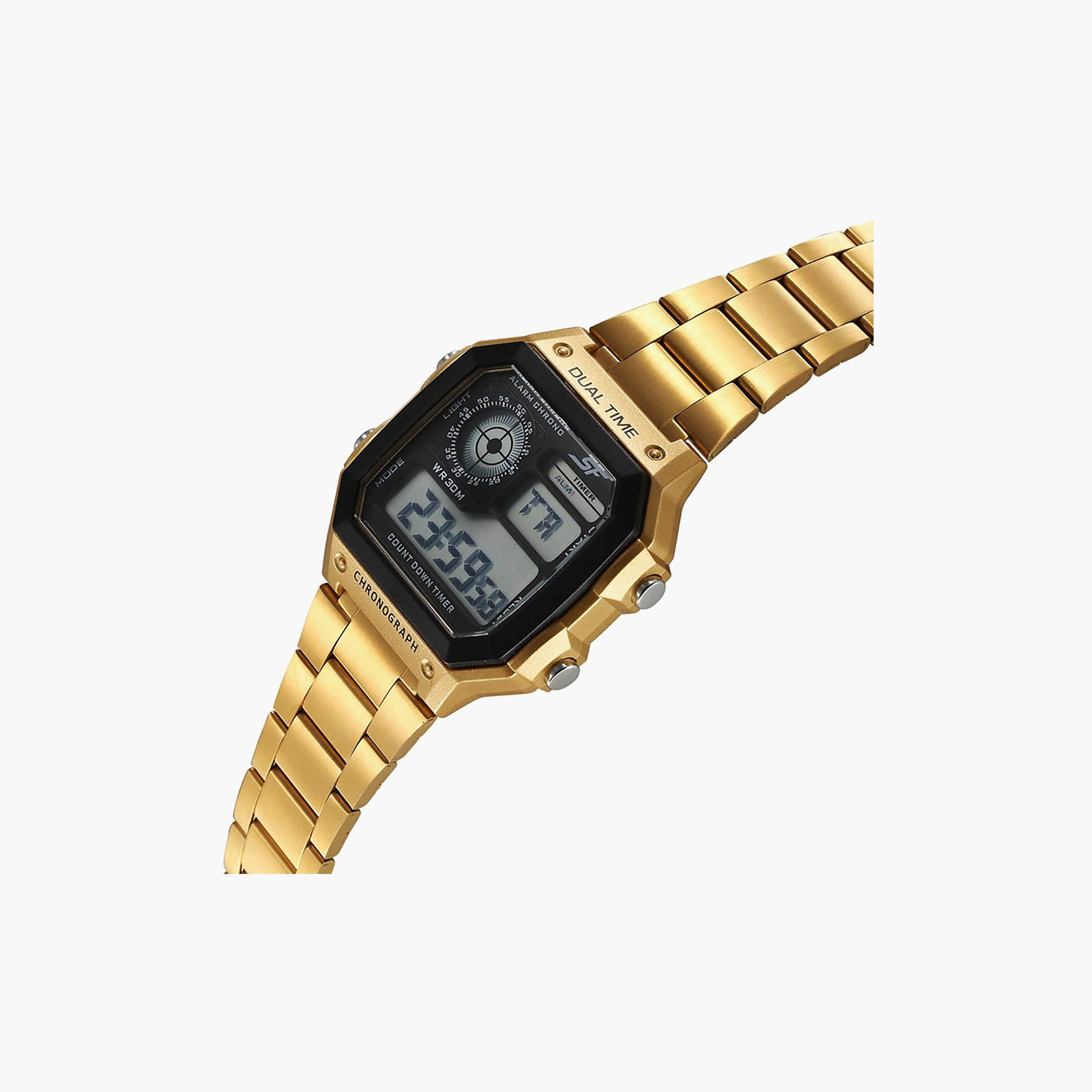 Sonata Gold Digital Stainless Steel Watch | 77134PM03-men-watchesandjewellery-watches-image-3
