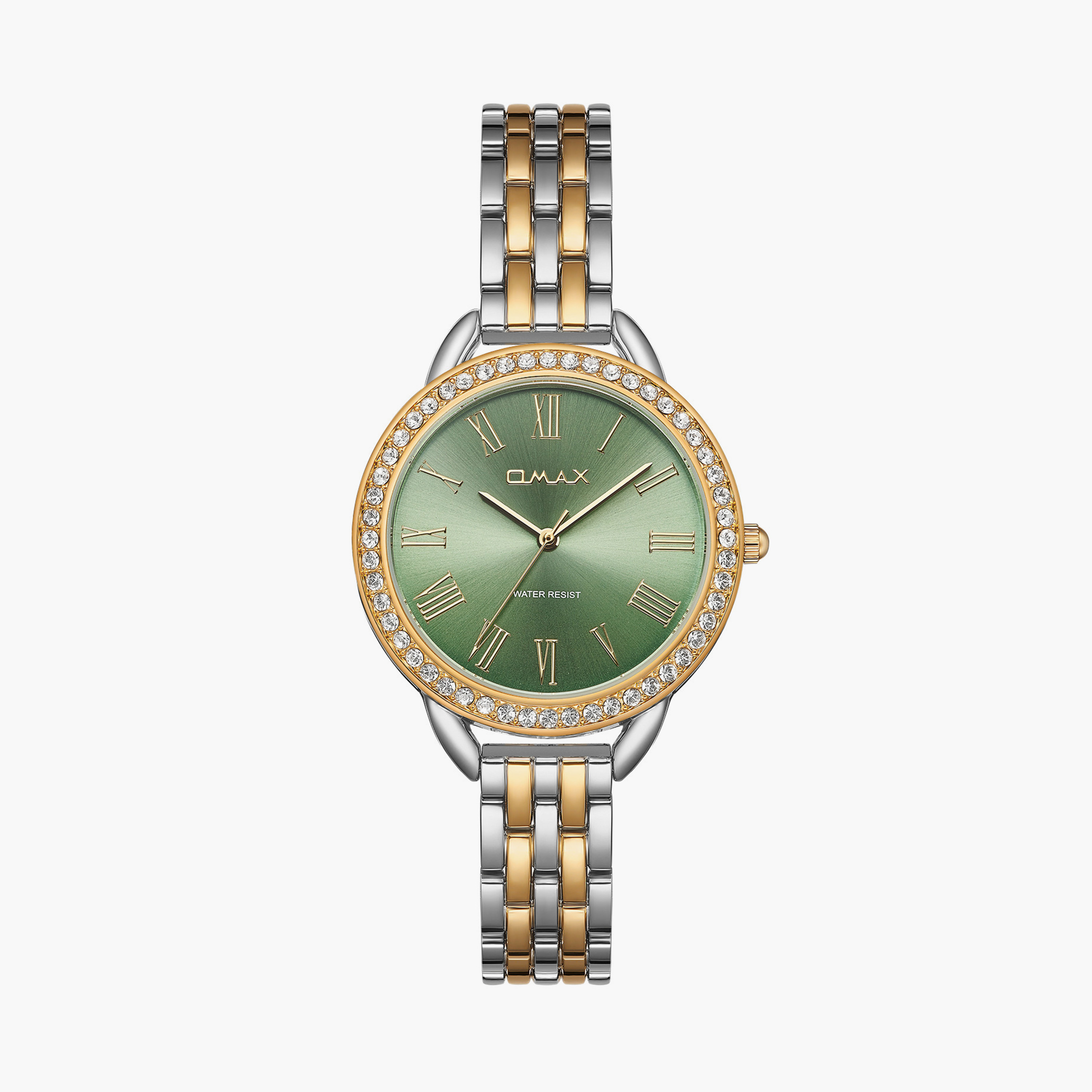 Omax Women's 32MM Dual Tone Analog Metal Strap Watch | UT-CS006T5IA-women-watchesandjewellery-watches-image-1