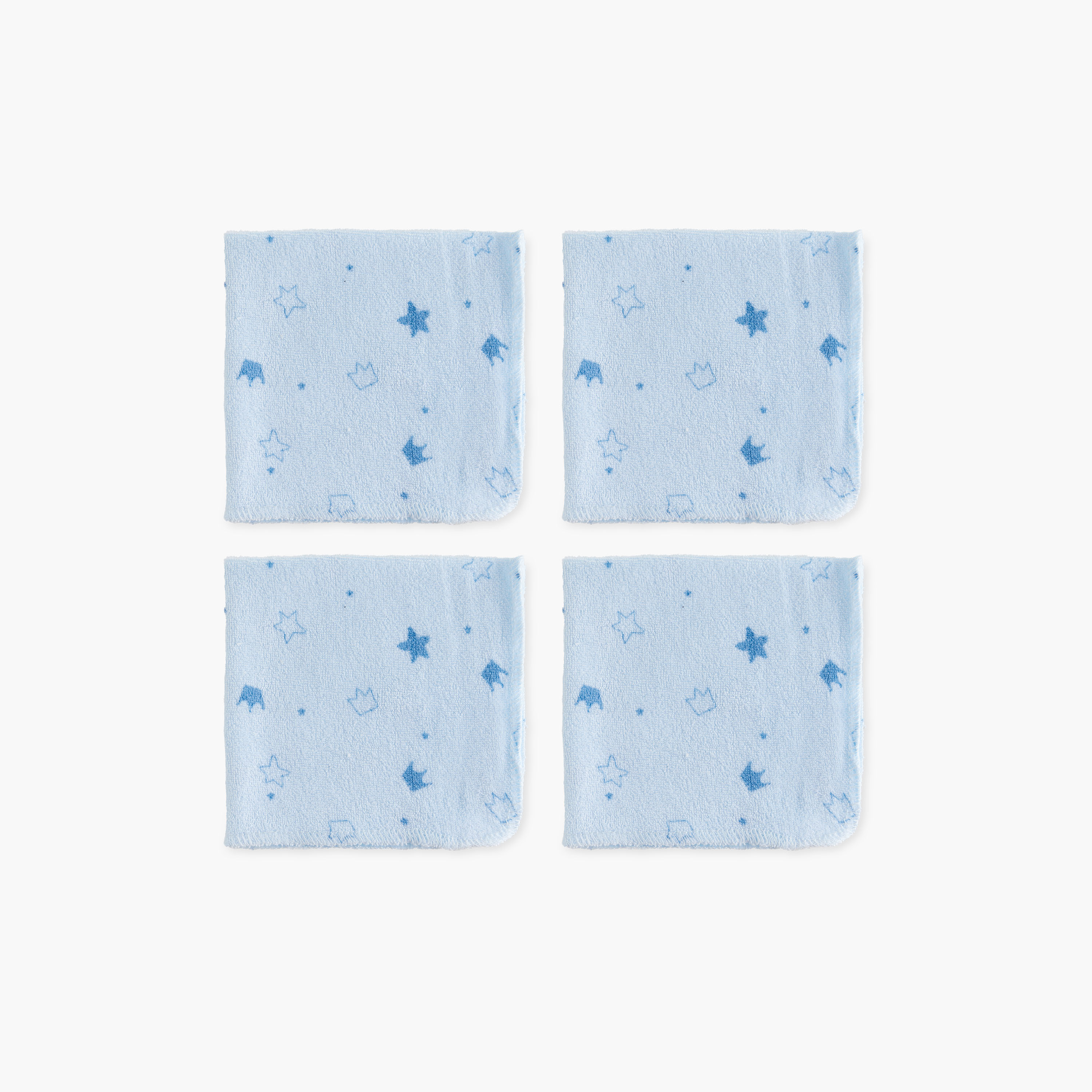 Juniors 12-Piece Assorted Wash Cloth Set - 25x25 cm-baby-bathandcare-towels-image-2