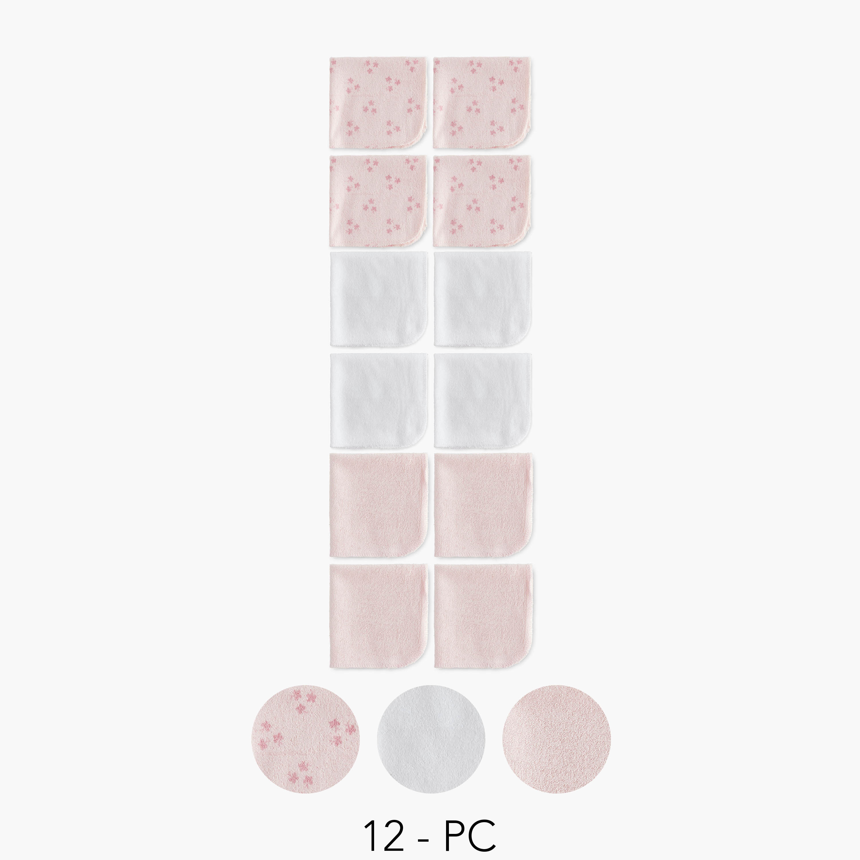 Juniors Assorted Wash Cloth - Set of 12-baby-bathandcare-towels-image-1