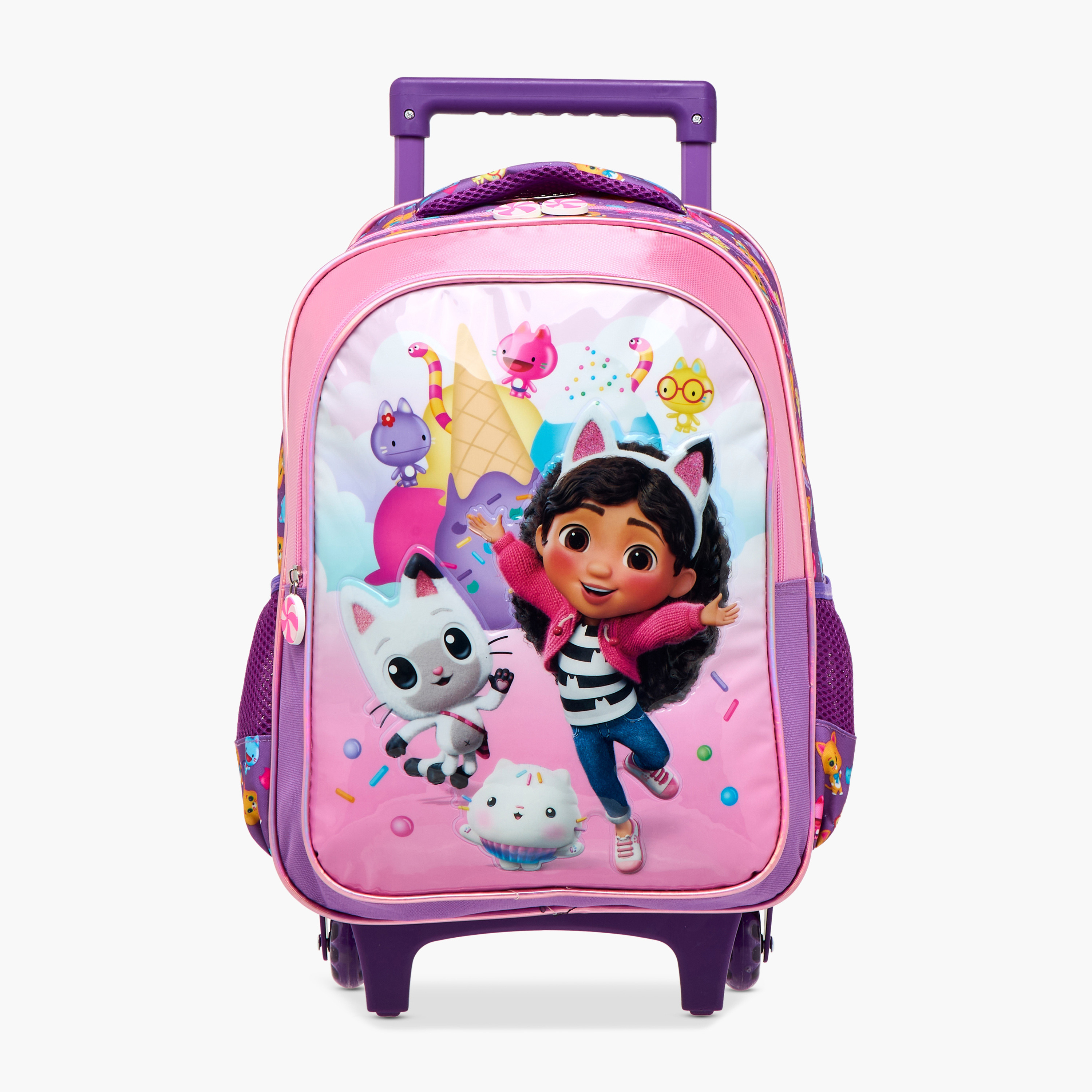 Universal Studios 5-Piece Gabby's Doll House Print Trolley Backpack Set - 16 inches-school-bagsandbackpacks-trolleybags-image-2