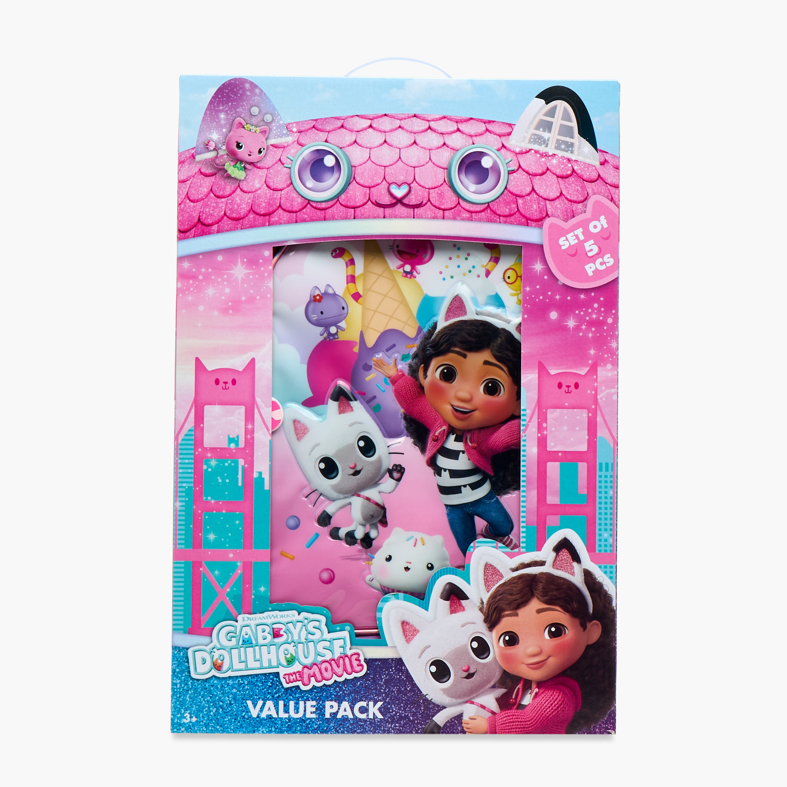 Universal Studios 5-Piece Gabby's Doll House Print Trolley Backpack Set - 16 inches-school-bagsandbackpacks-trolleybags-image-27