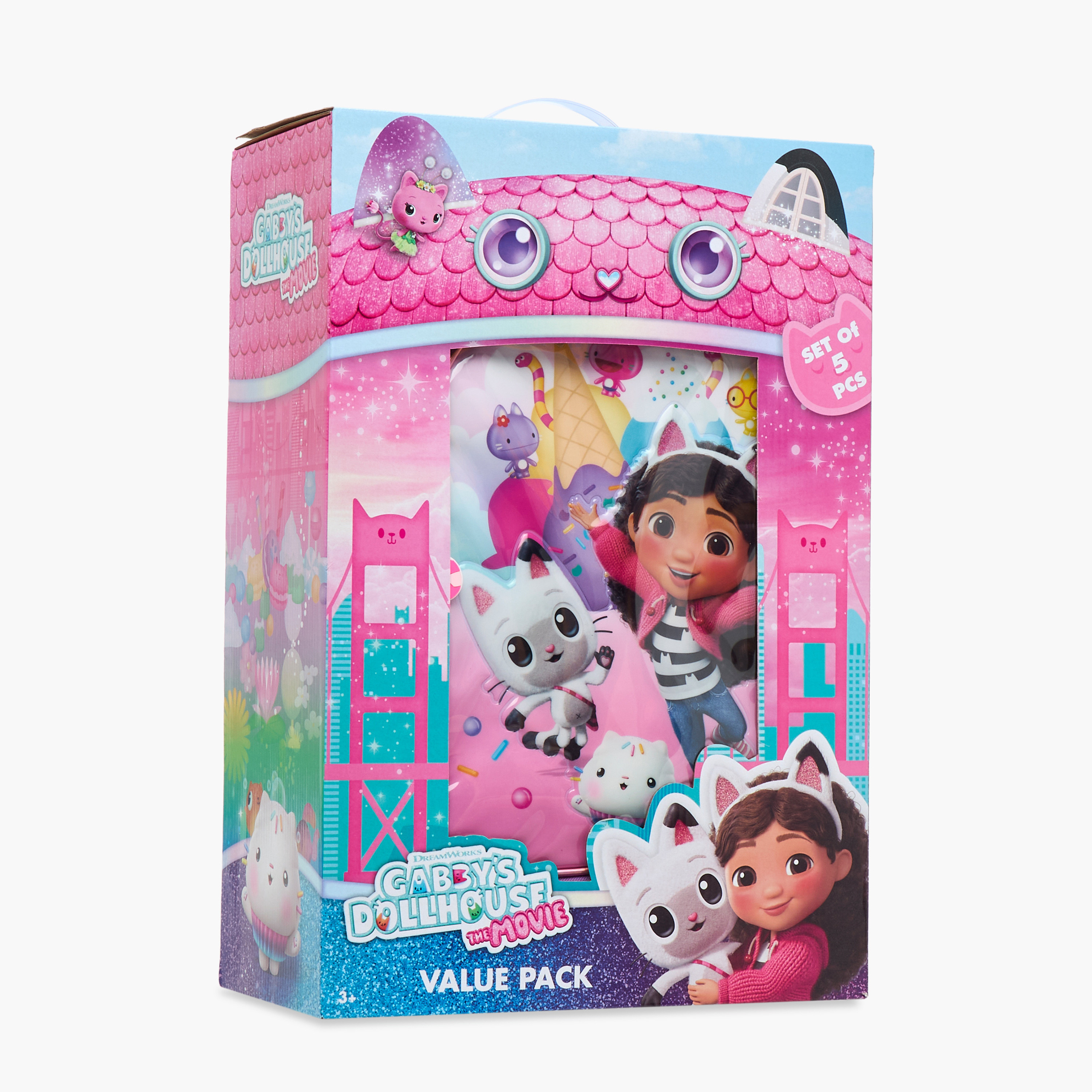 Universal Studios 5-Piece Gabby's Doll House Print Trolley Backpack Set - 16 inches-school-bagsandbackpacks-trolleybags-image-28