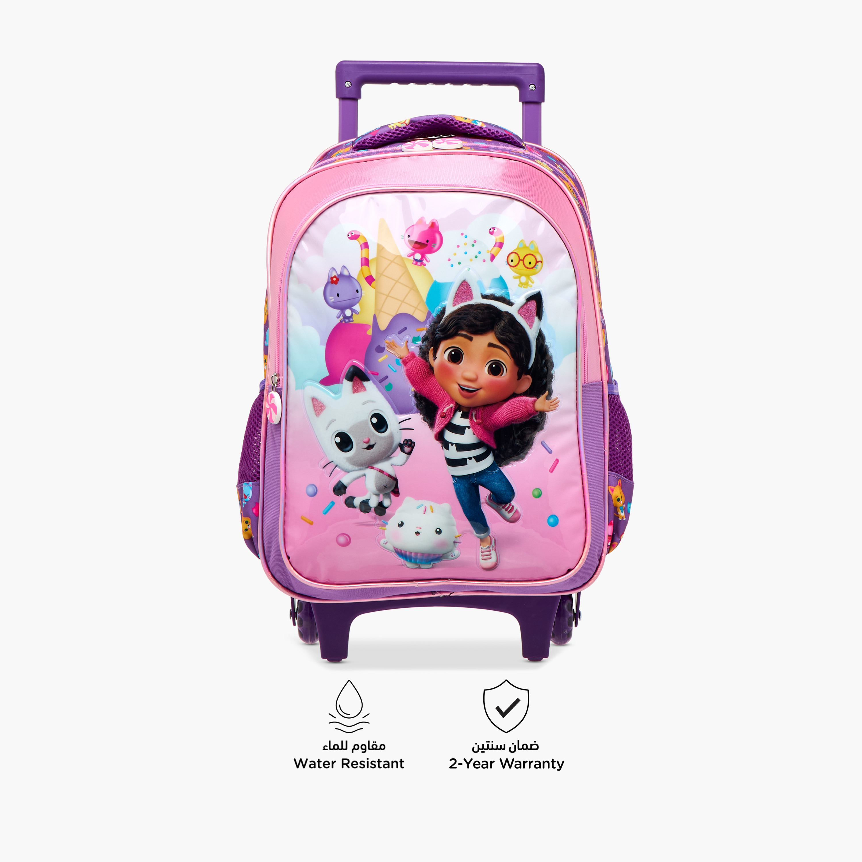 Universal Studios 5-Piece Gabby's Doll House Print Trolley Backpack Set - 16 inches-school-bagsandbackpacks-trolleybags-image-5