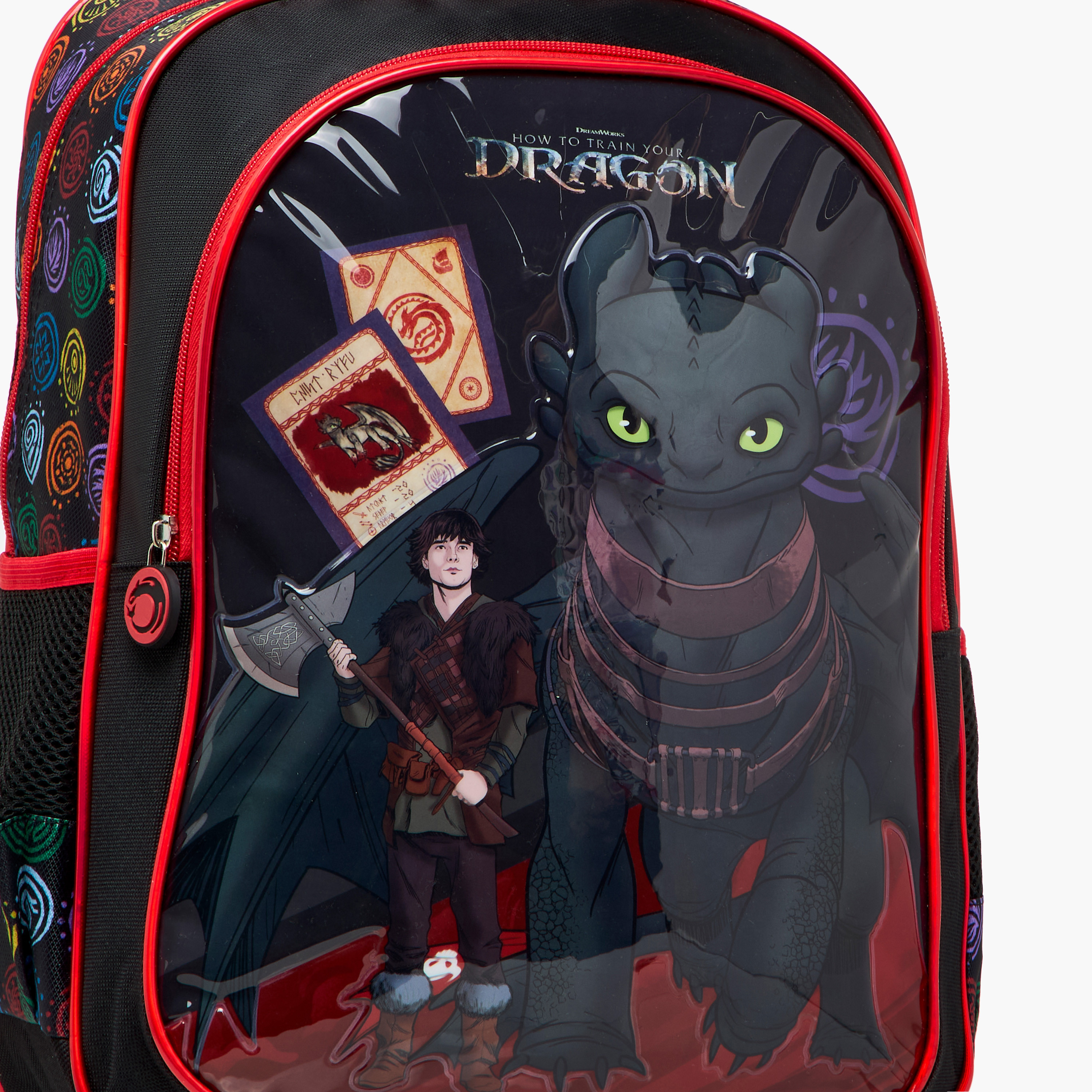How to Train Your Dragon Print 5-Piece Trolley Backpack set - 16 inches-school-bagsandbackpacks-trolleybags-image-10