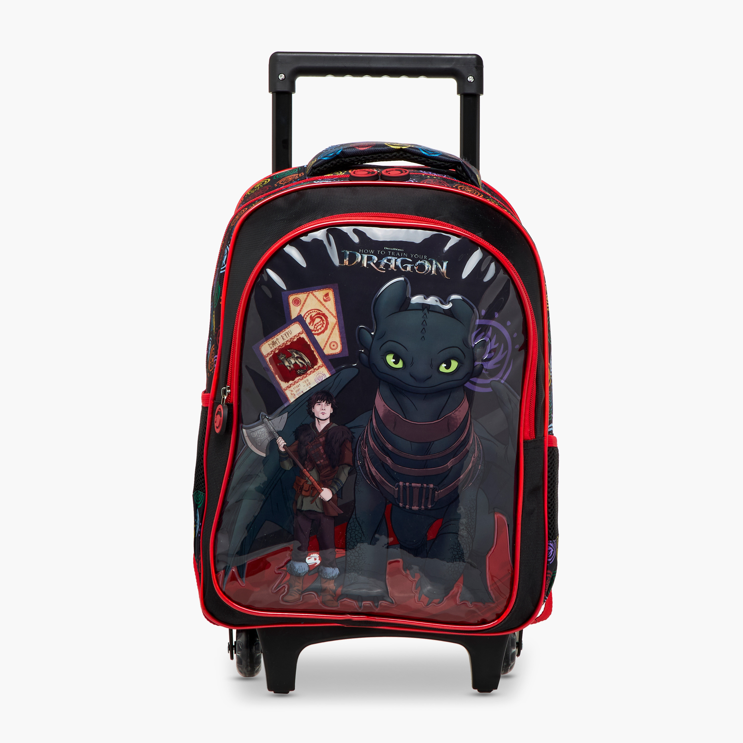 How to Train Your Dragon Print 5-Piece Trolley Backpack set - 16 inches-school-bagsandbackpacks-trolleybags-image-2