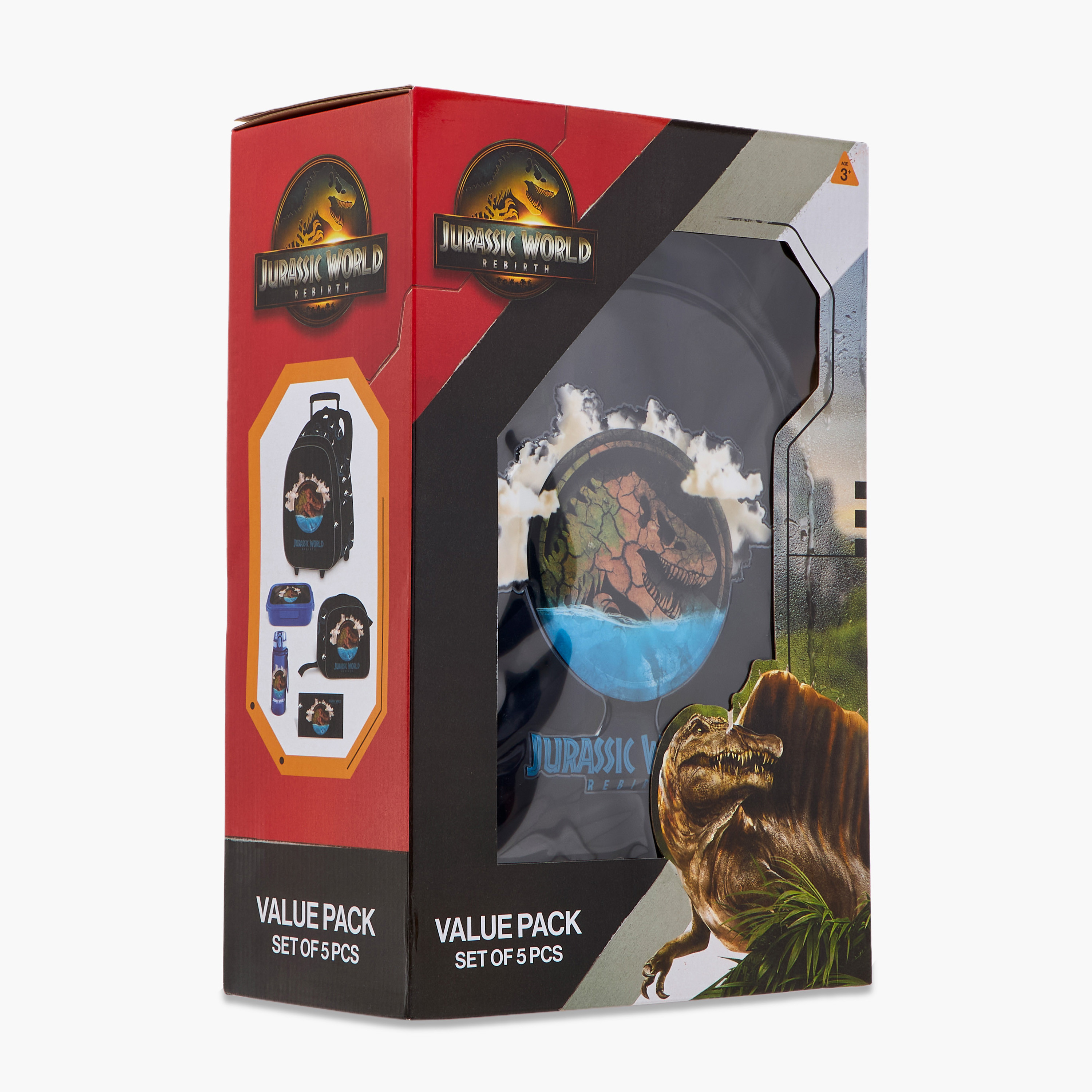 Jurassic World Print 5-Piece Trolley Backpack Set - 16 inches-school-bagsandbackpacks-trolleybags-image-28