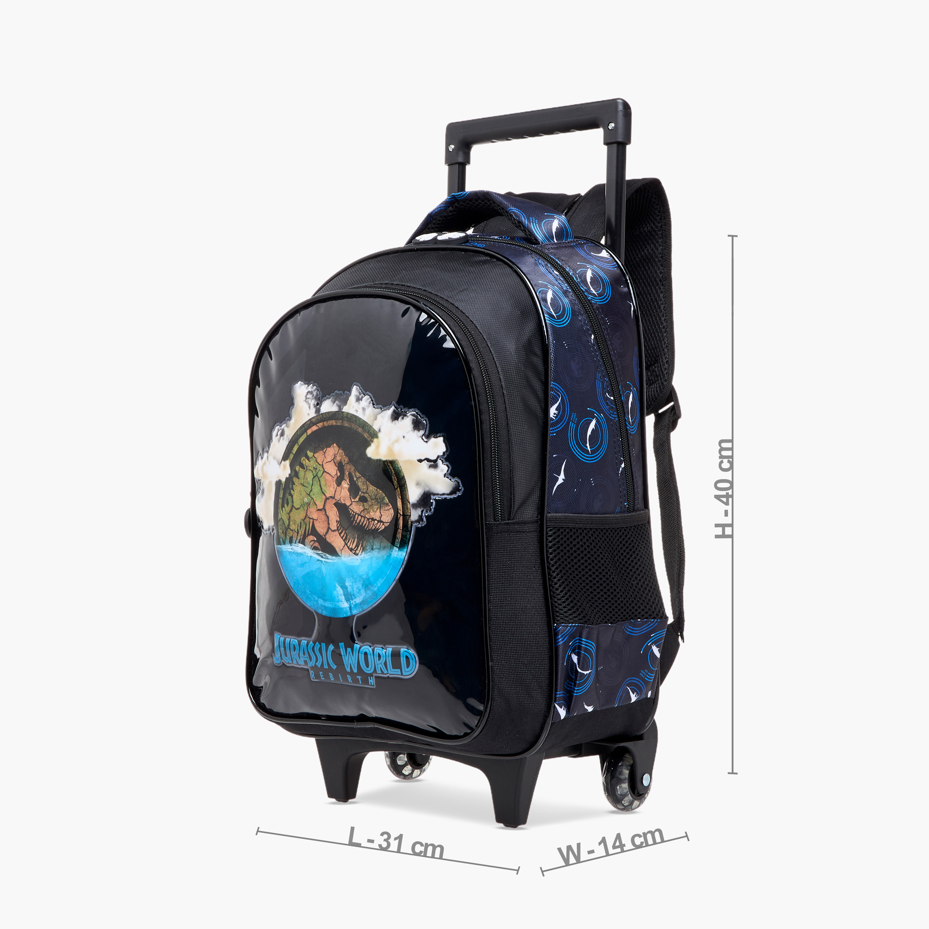 Jurassic World Print 5-Piece Trolley Backpack Set - 16 inches-school-bagsandbackpacks-trolleybags-image-3