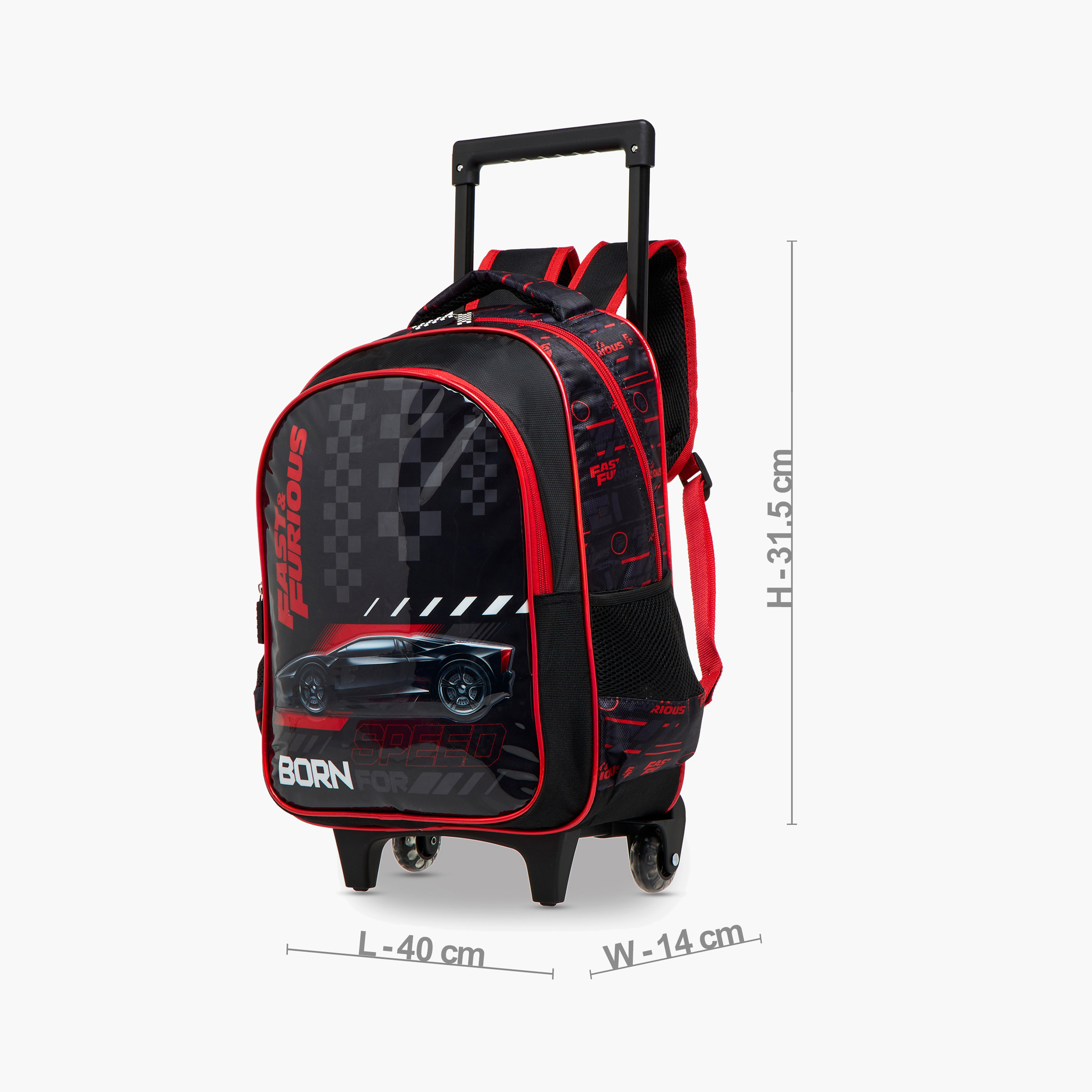 طقم شنطة ظهر ترولي 5 قطع بطبعات - 16 بوصة-school-bagsandbackpacks-trolleybags-image-3