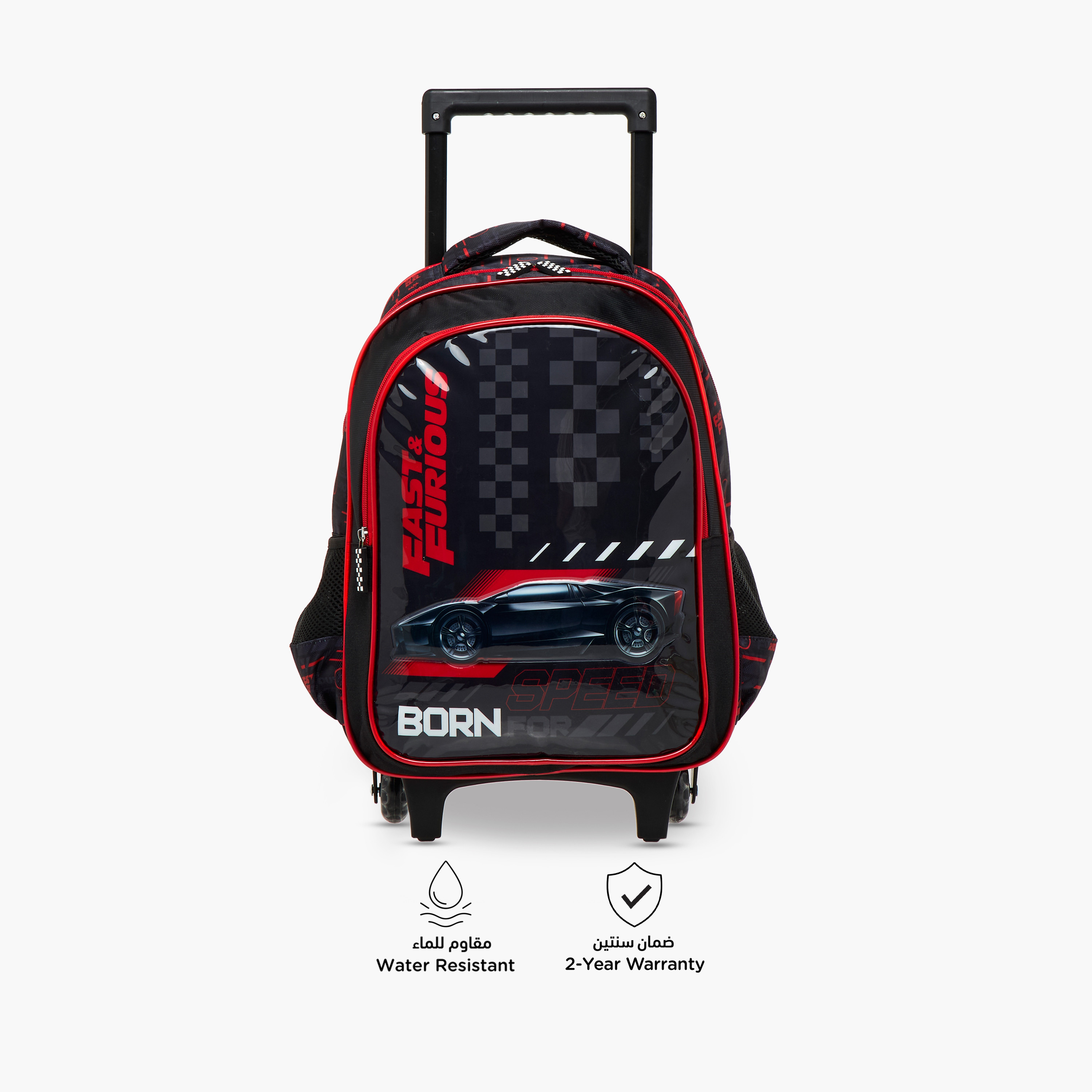 طقم شنطة ظهر ترولي 5 قطع بطبعات - 16 بوصة-school-bagsandbackpacks-trolleybags-image-5