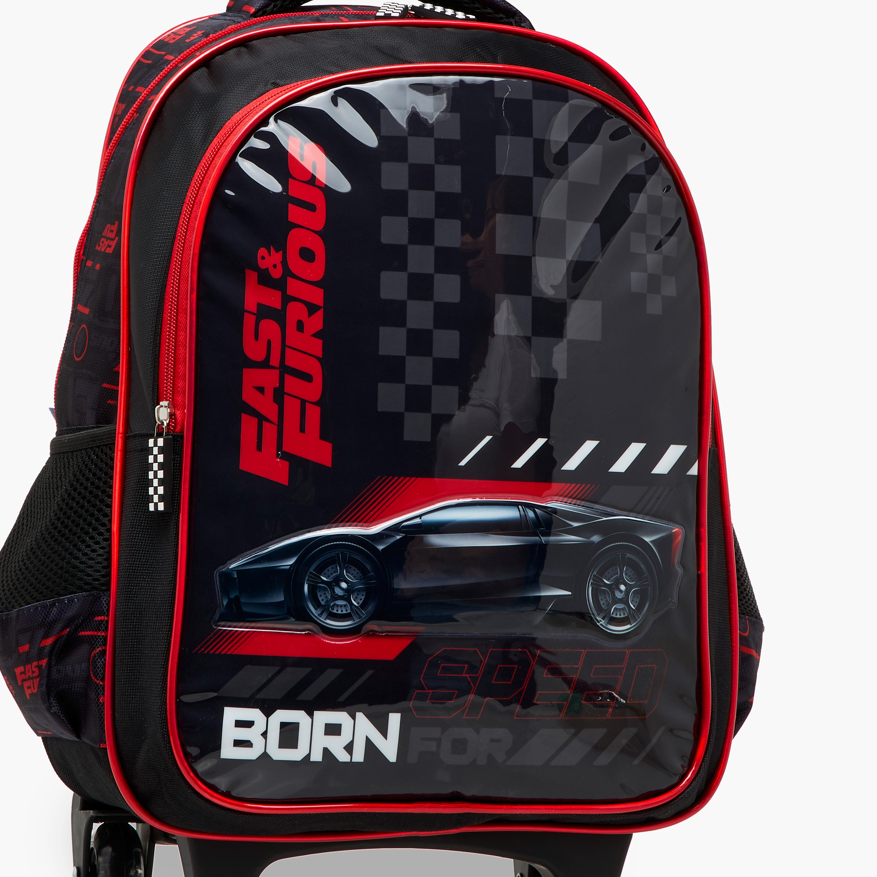 Fast and Furious Print 5-Piece Trolley Backpack Set - 16 inches-school-bagsandbackpacks-trolleybags-image-8