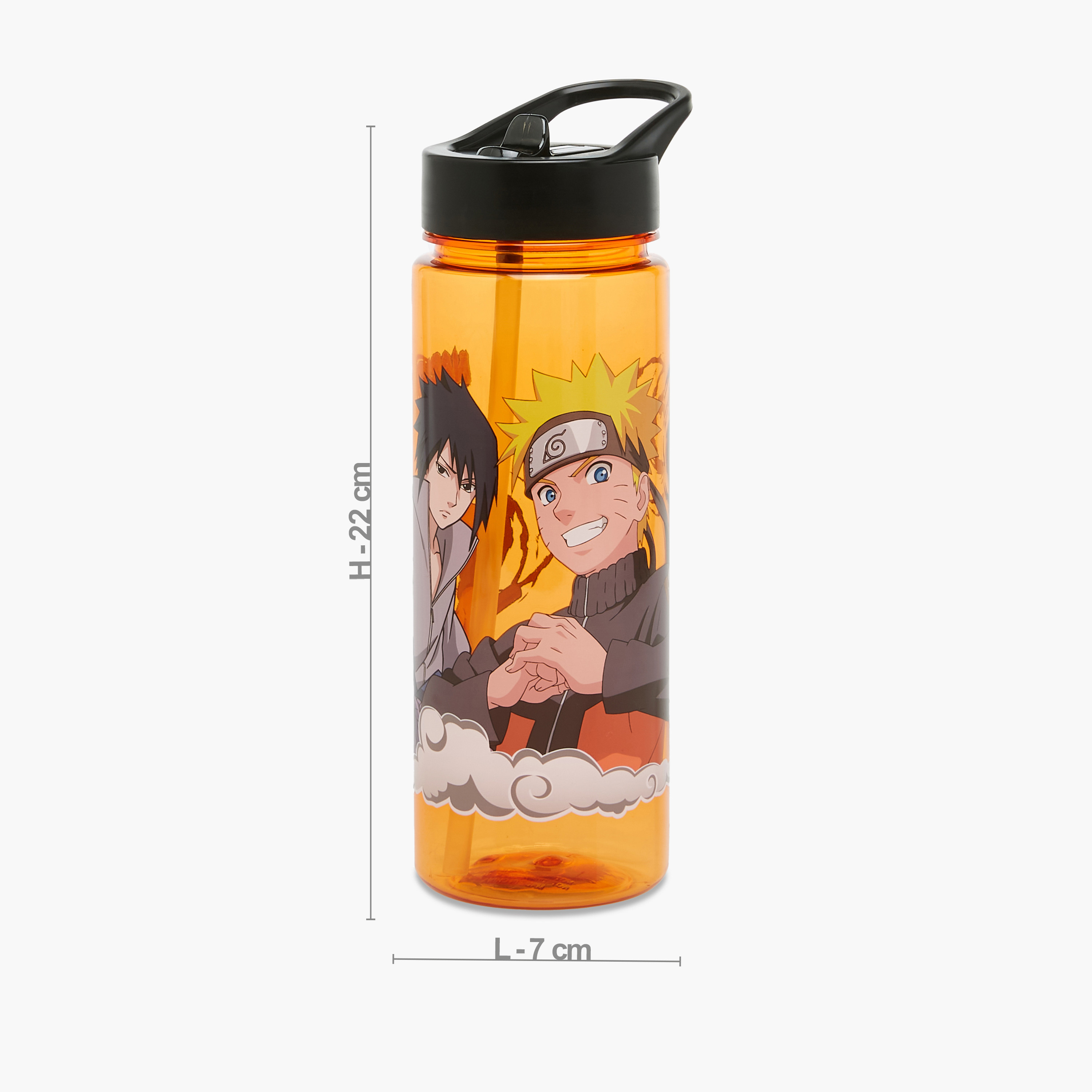 TV Tokyo Naruto Print Water Bottle - 650 ml-school-waterbottles-image-2