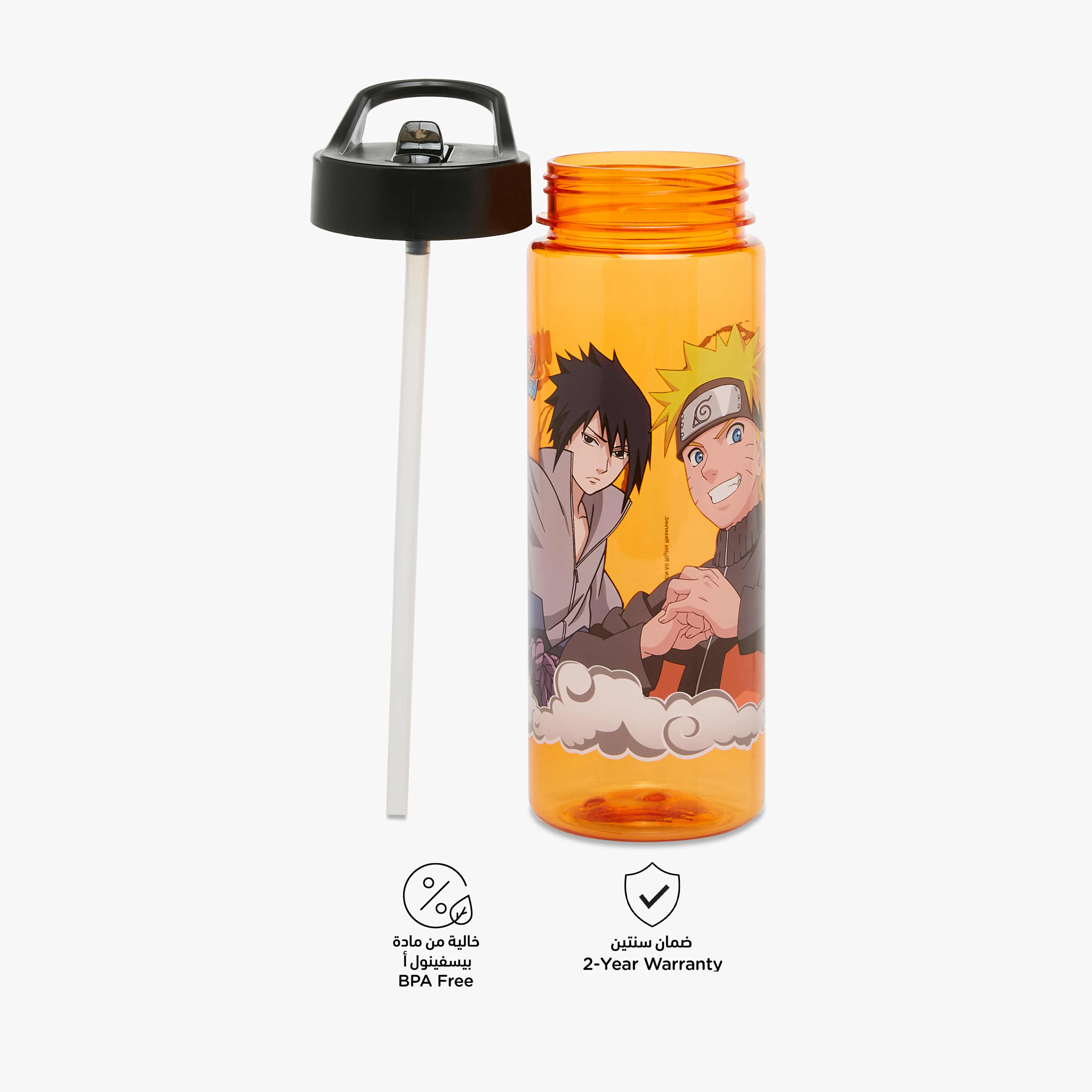 TV Tokyo Naruto Print Water Bottle - 650 ml-school-waterbottles-image-4