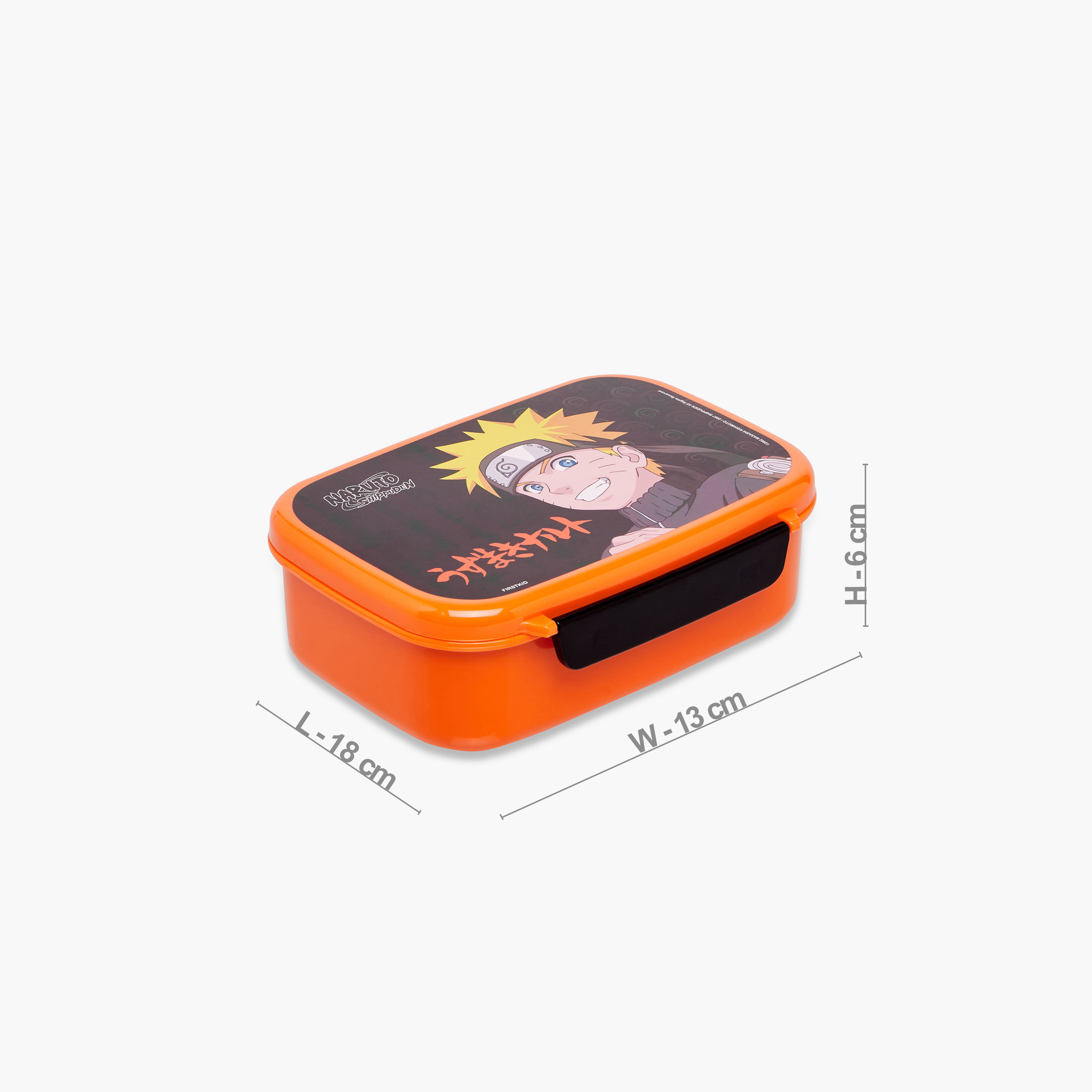 TV Tokyo Naruto Print Lunch Box with Clip Lock Closure-school-lunchessentials-lunchboxes-image-2