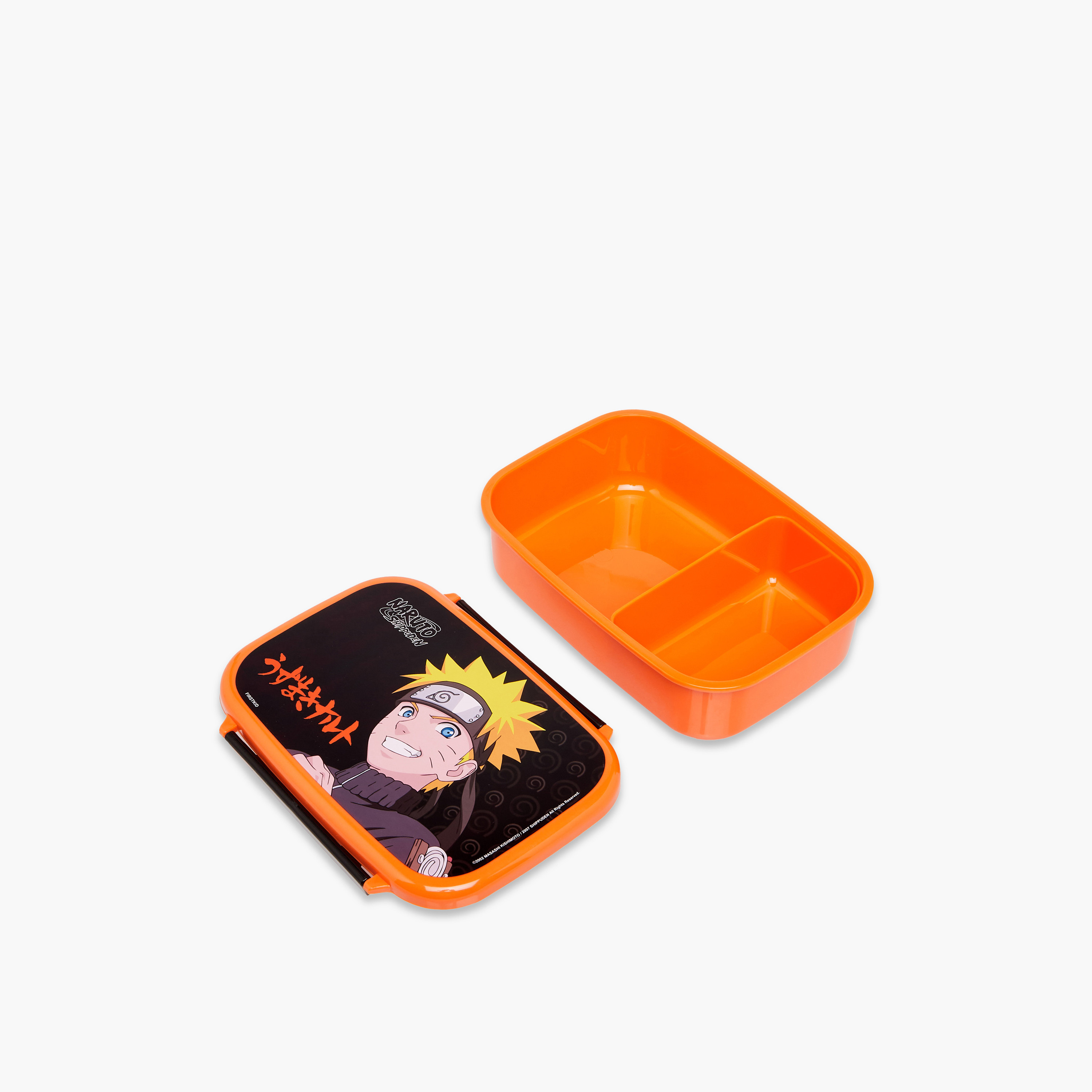 TV Tokyo Naruto Print Lunch Box with Clip Lock Closure-school-lunchessentials-lunchboxes-image-7