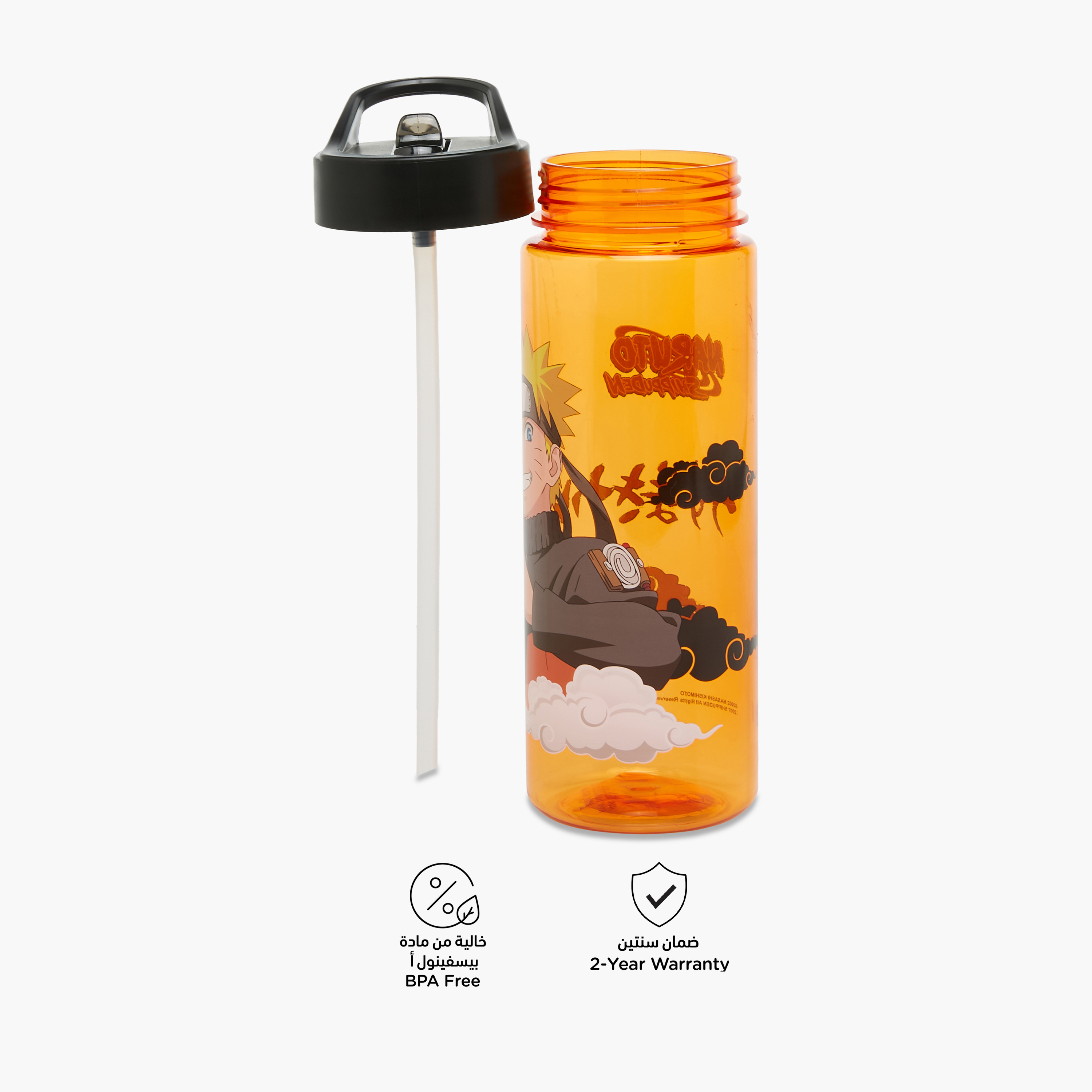 TV Tokyo Naruto Print Water Bottle - 650 ml-school-waterbottles-image-4
