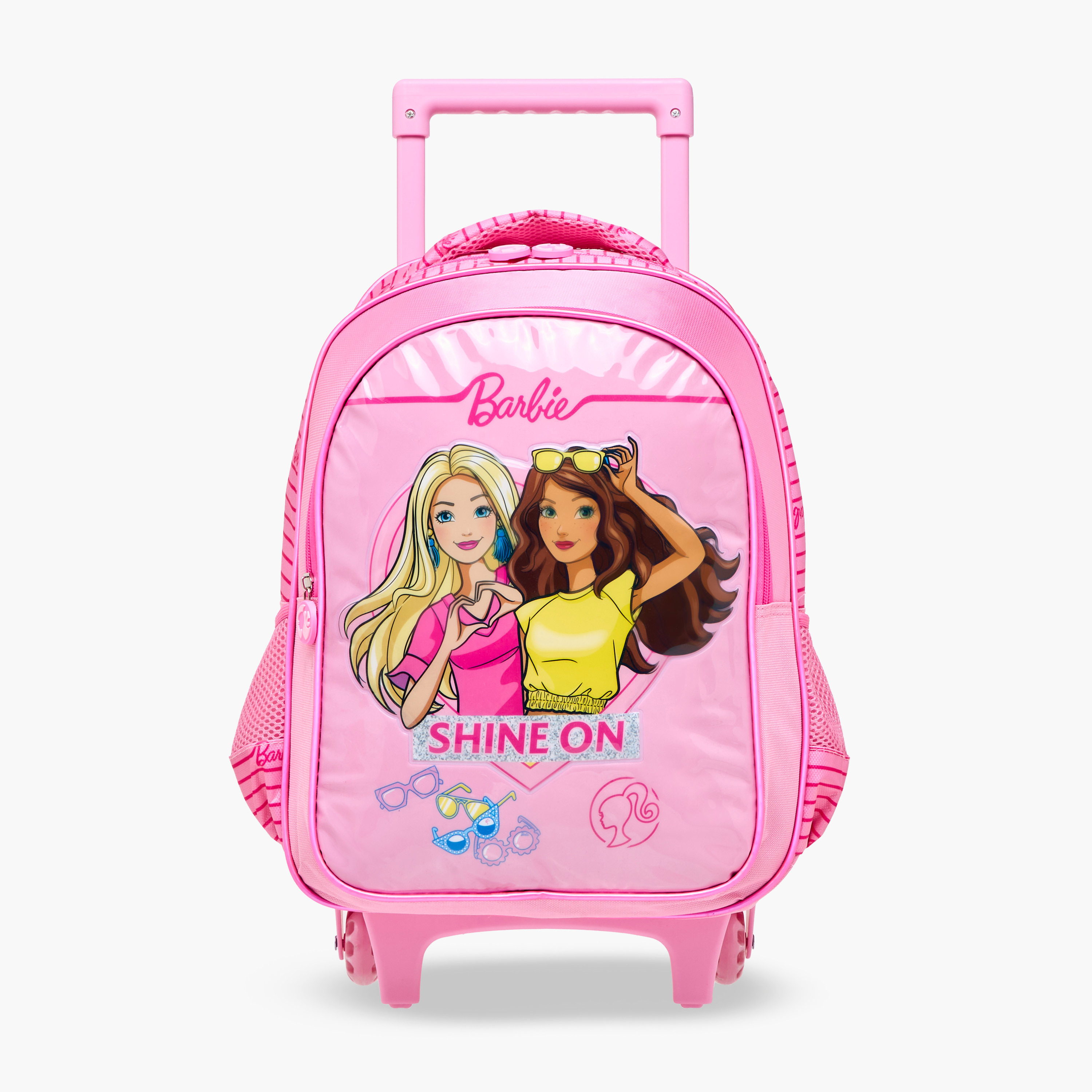 Barbie 5-Piece Printed Trolley Backpack Set - 18 inches-school-bagsandbackpacks-trolleybags-image-2