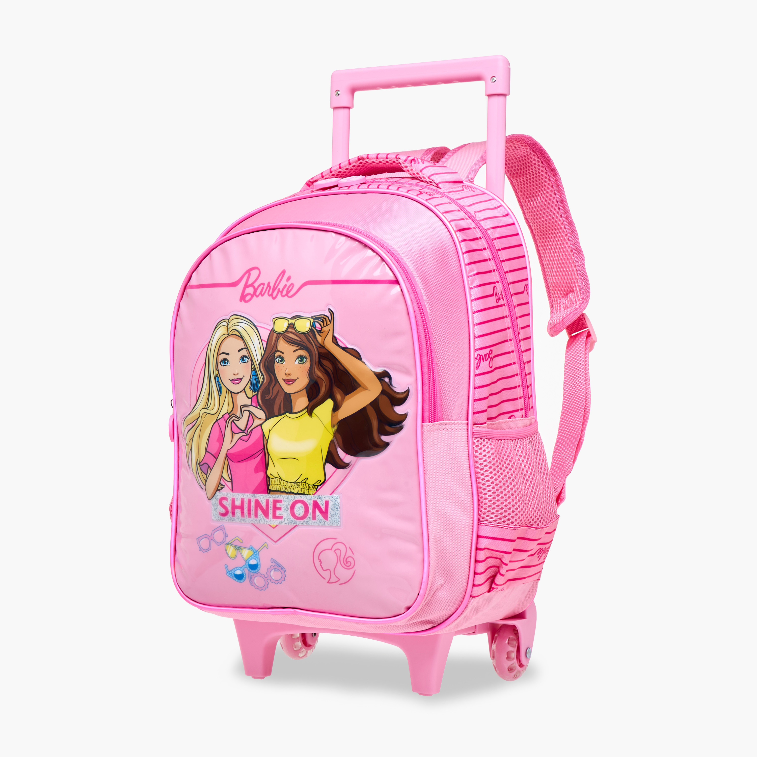 Barbie 5-Piece Printed Trolley Backpack Set - 18 inches-school-bagsandbackpacks-trolleybags-image-3