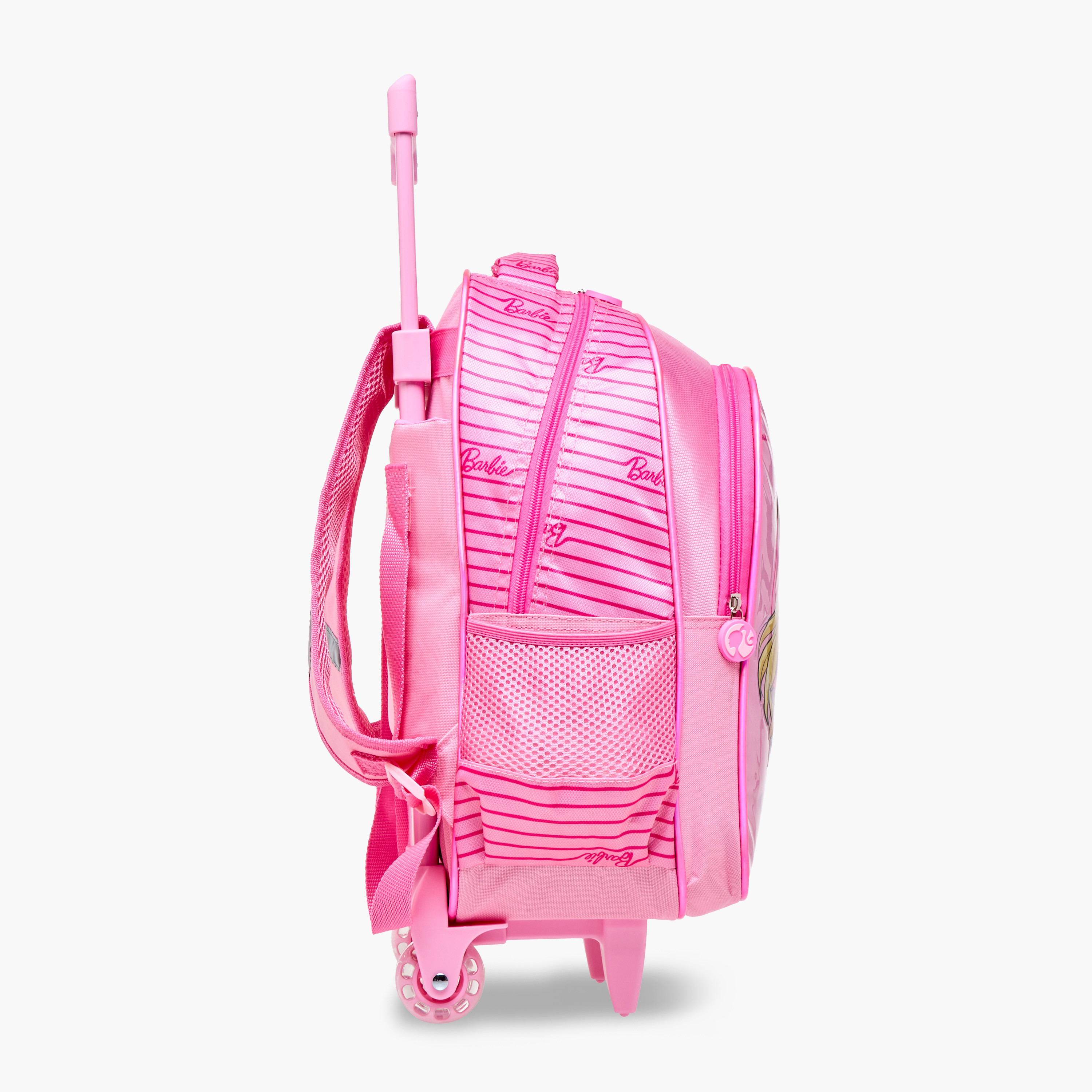 Barbie 5-Piece Printed Trolley Backpack Set - 18 inches-school-bagsandbackpacks-trolleybags-image-4