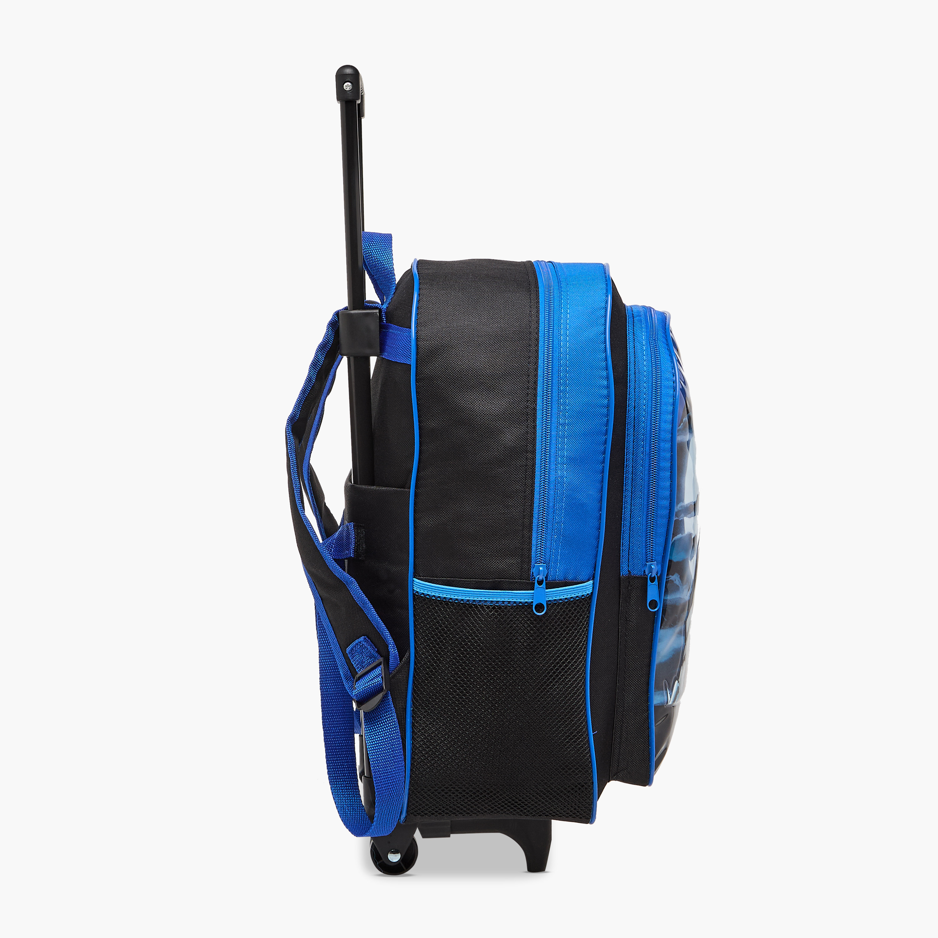 طقم شنطة ترولي مدرسية 5 قطع للأولاد 5-8 سنوات مع شنطة غداء ومقلمة بتصميم باتمان من وارنر براذرز-school-bagsandbackpacks-trolleybags-image-6