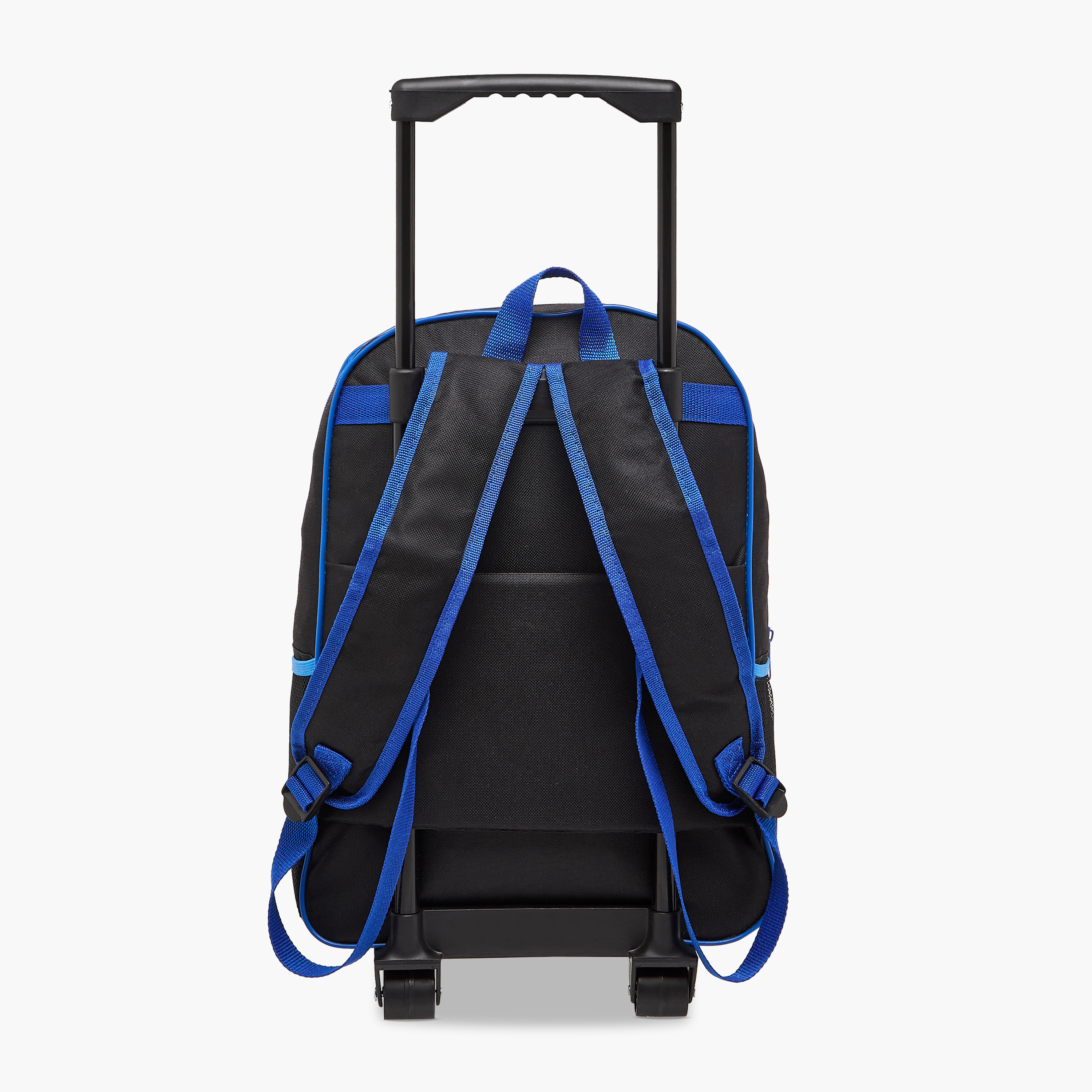 طقم شنطة ترولي مدرسية 5 قطع للأولاد 5-8 سنوات مع شنطة غداء ومقلمة بتصميم باتمان من وارنر براذرز-school-bagsandbackpacks-trolleybags-image-4