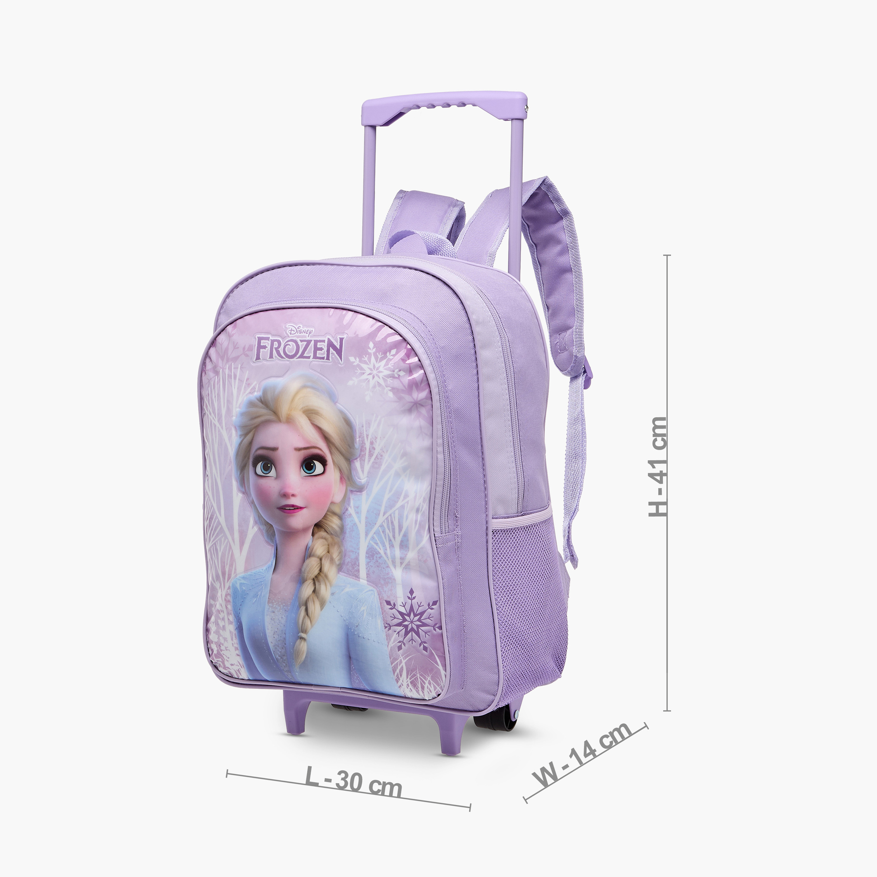 Disney Frozen 5-Piece School Trolley Bag Set for Girls 5-8 Years with Lunch Bag and Pencil Pouch -school-bagsandbackpacks-trolleybags-image-4