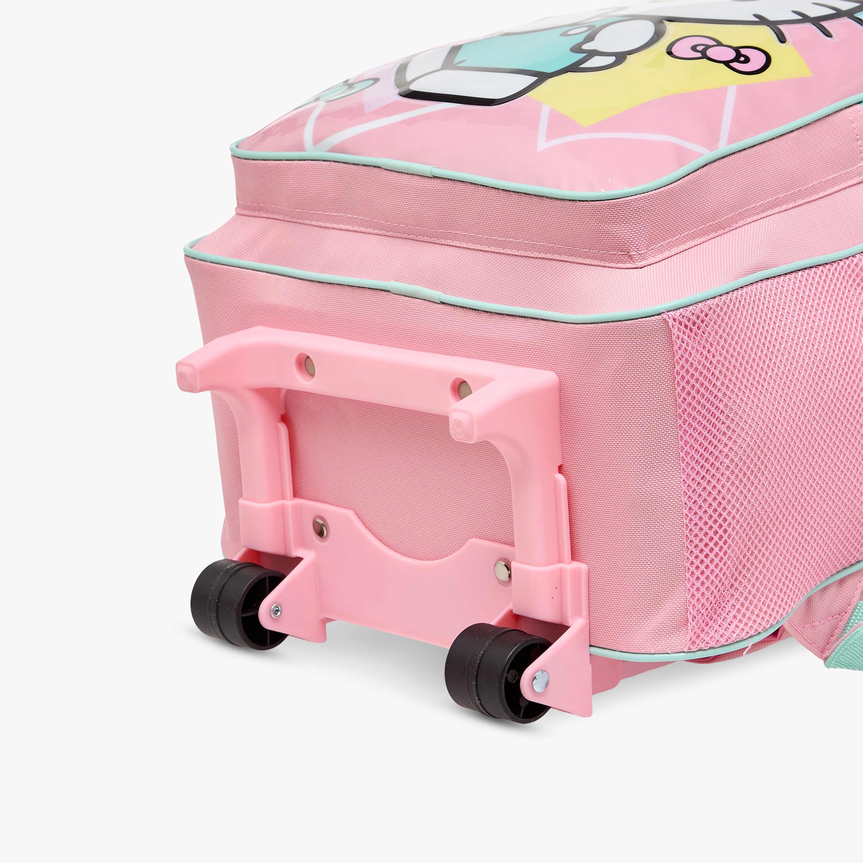 طقم شنطة ترولي مدرسية 5 قطع للبنات 5-8 سنوات مع شنطة غداء ومقلمة بتصميم هالو كيتي -school-bagsandbackpacks-trolleybags-image-15