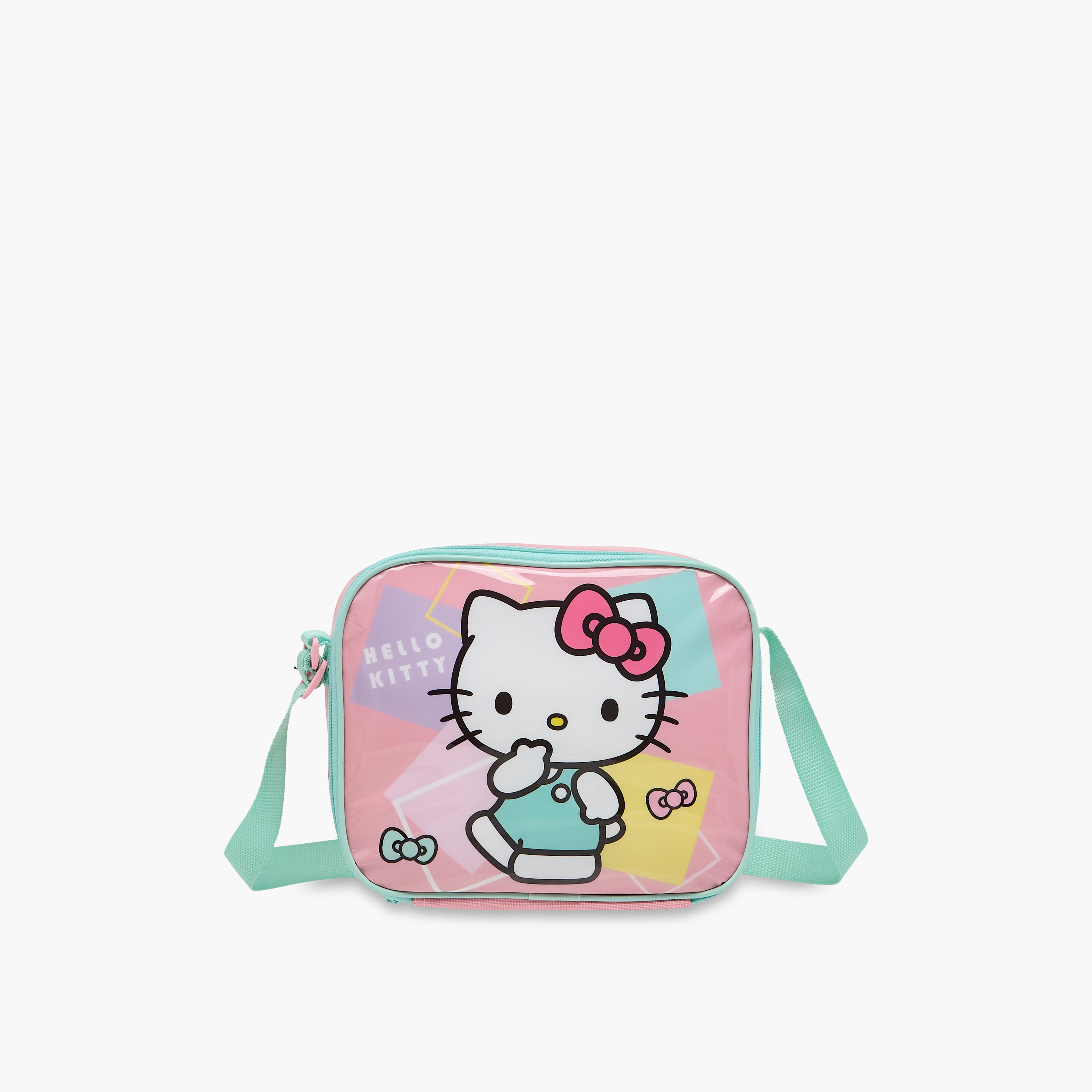 طقم شنطة ترولي مدرسية 5 قطع للبنات 5-8 سنوات مع شنطة غداء ومقلمة بتصميم هالو كيتي -school-bagsandbackpacks-trolleybags-image-18