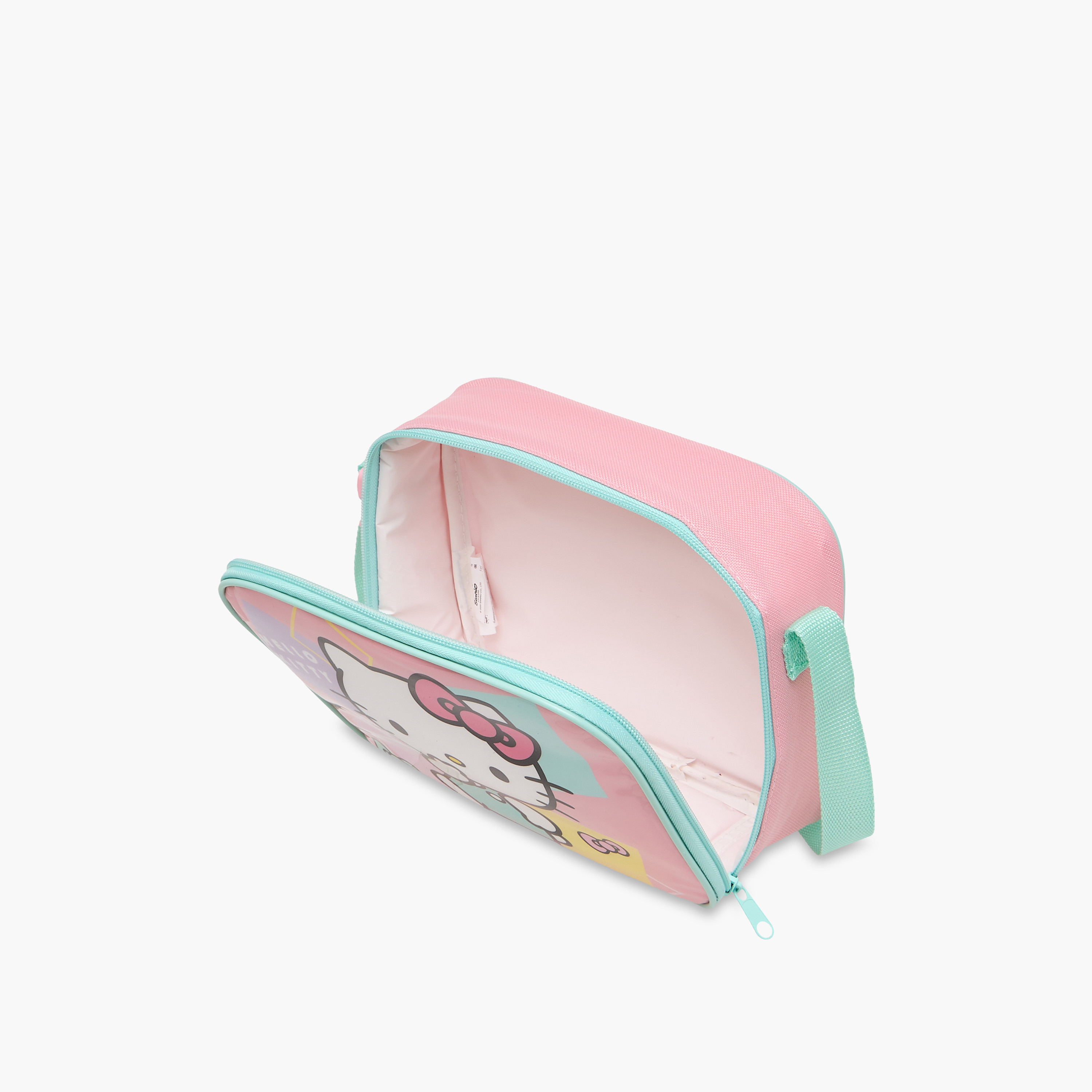 طقم شنطة ترولي مدرسية 5 قطع للبنات 5-8 سنوات مع شنطة غداء ومقلمة بتصميم هالو كيتي -school-bagsandbackpacks-trolleybags-image-20