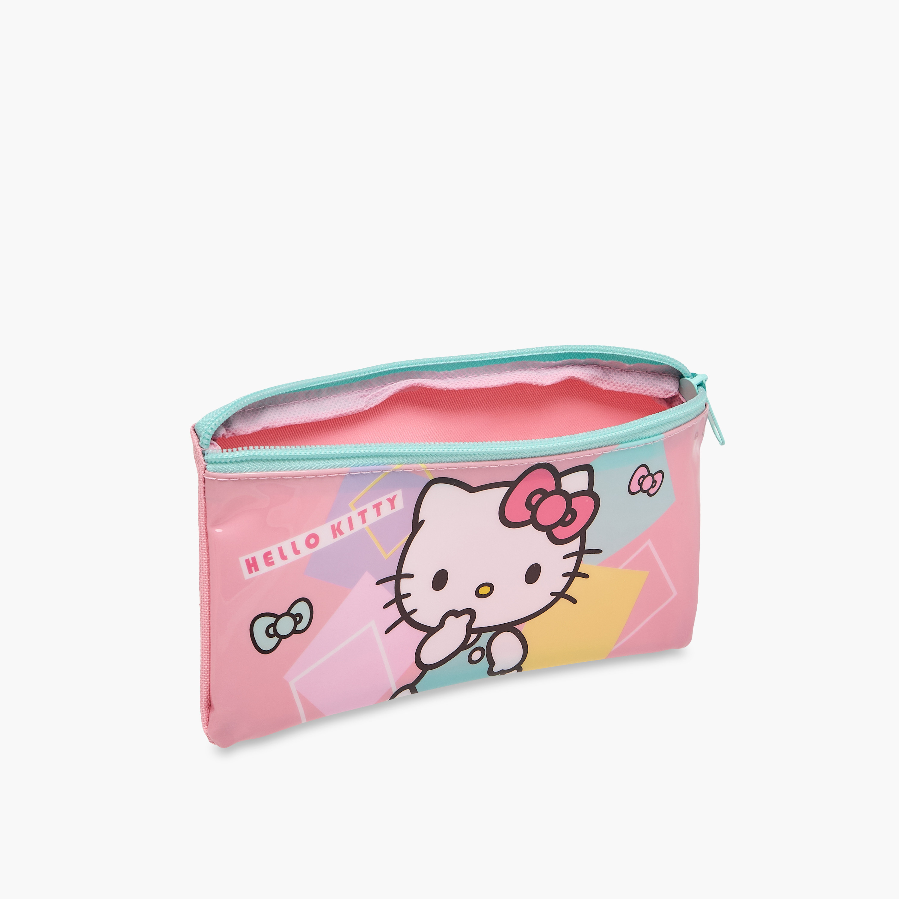 طقم شنطة ترولي مدرسية 5 قطع للبنات 5-8 سنوات مع شنطة غداء ومقلمة بتصميم هالو كيتي -school-bagsandbackpacks-trolleybags-image-22