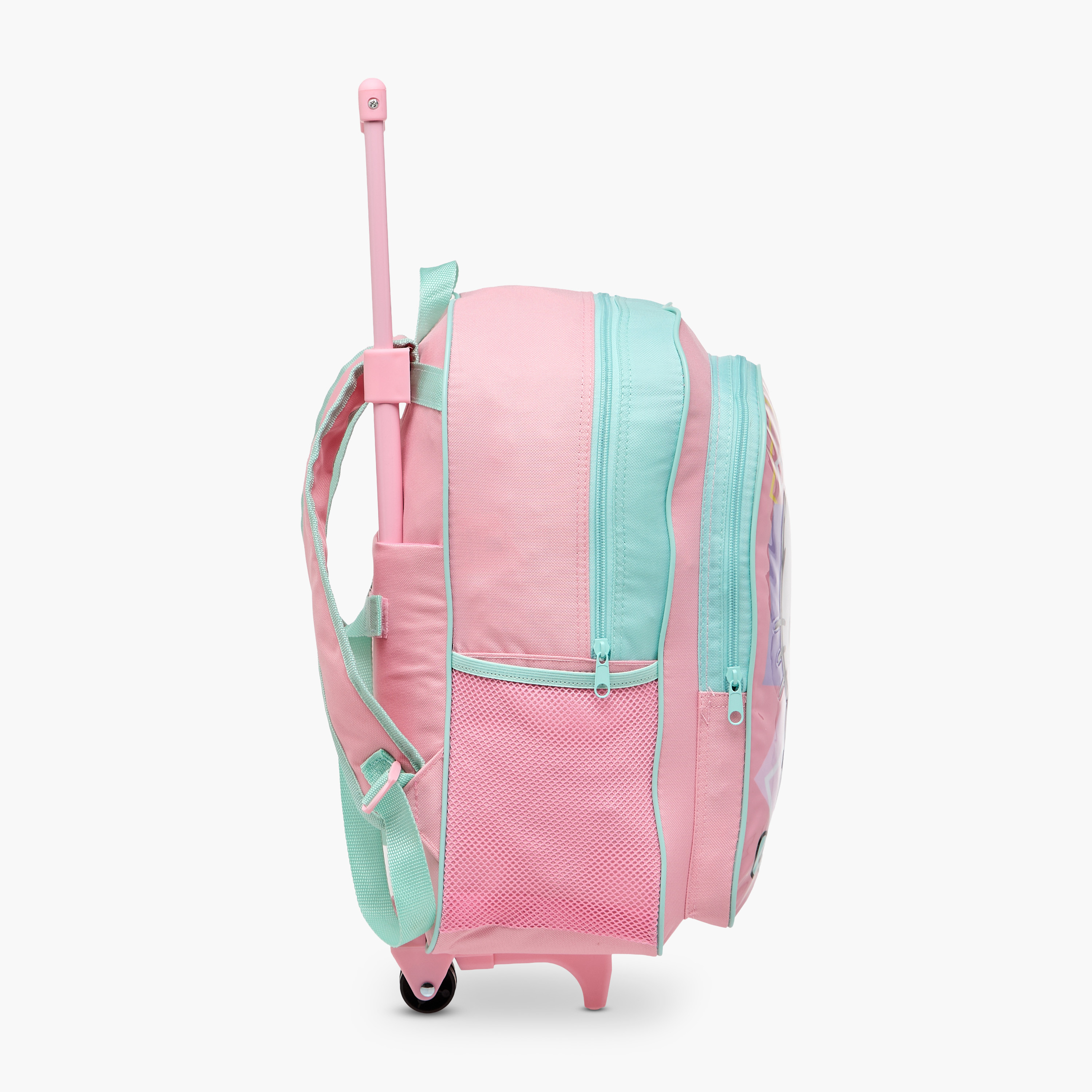 طقم شنطة ترولي مدرسية 5 قطع للبنات 5-8 سنوات مع شنطة غداء ومقلمة بتصميم هالو كيتي -school-bagsandbackpacks-trolleybags-image-7