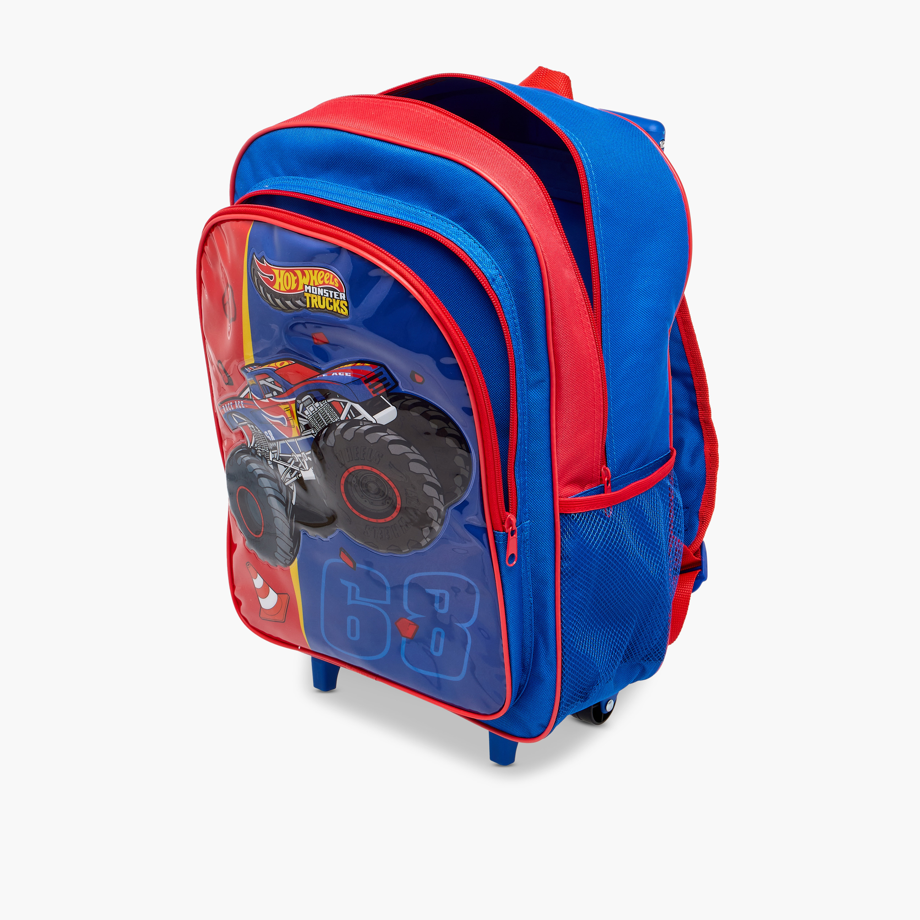 Mattel Hot Wheels 5-Piece School Trolley Bag Set for Boys 5-8 Years with Lunch Bag and Pencil Pouch -school-bagsandbackpacks-trolleybags-image-13