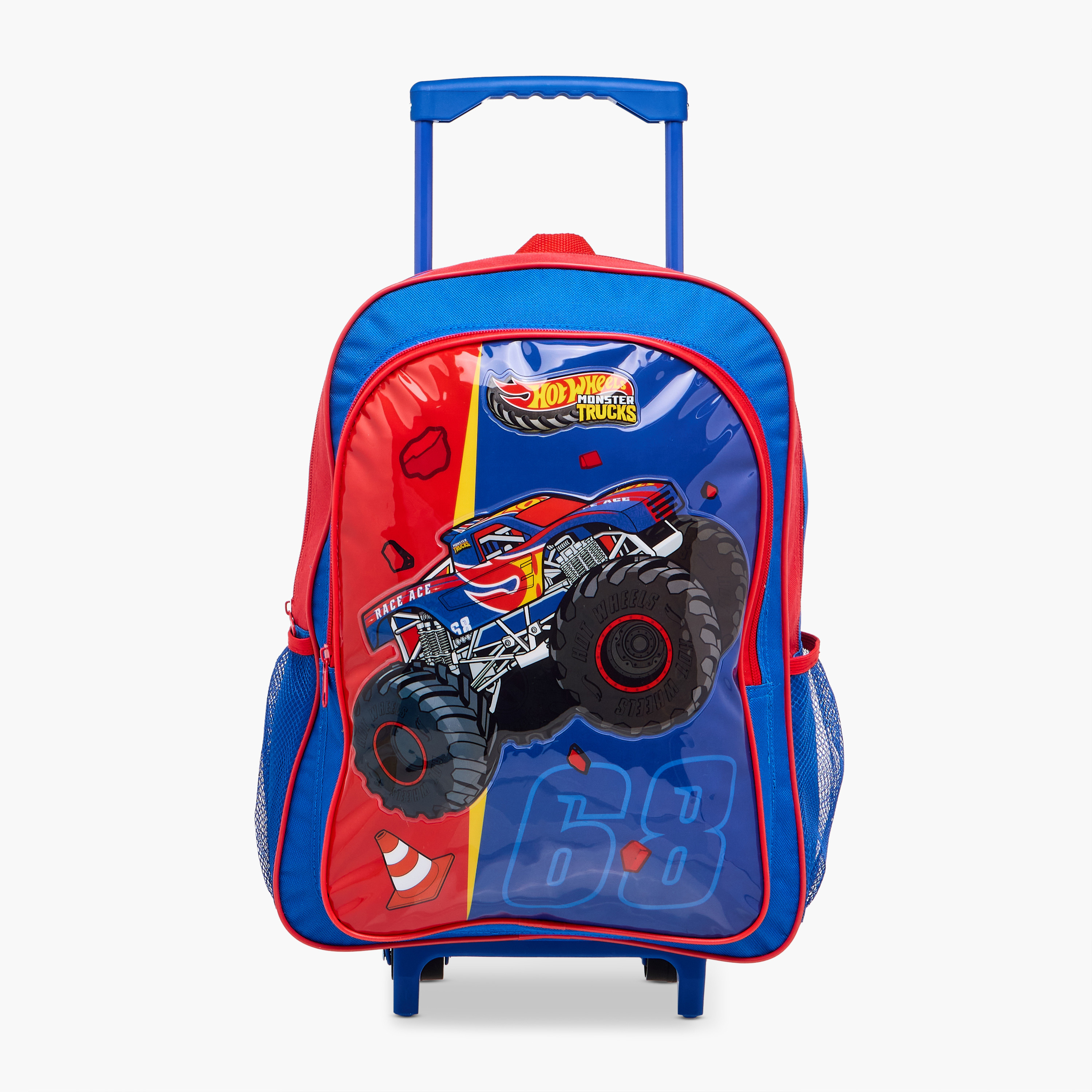 طقم شنطة ترولي مدرسية 5 قطع للأولاد 5-8 سنوات مع شنطة غداء ومقلمة بتصميم هوت ويلز من ماتيل-school-bagsandbackpacks-trolleybags-image-8