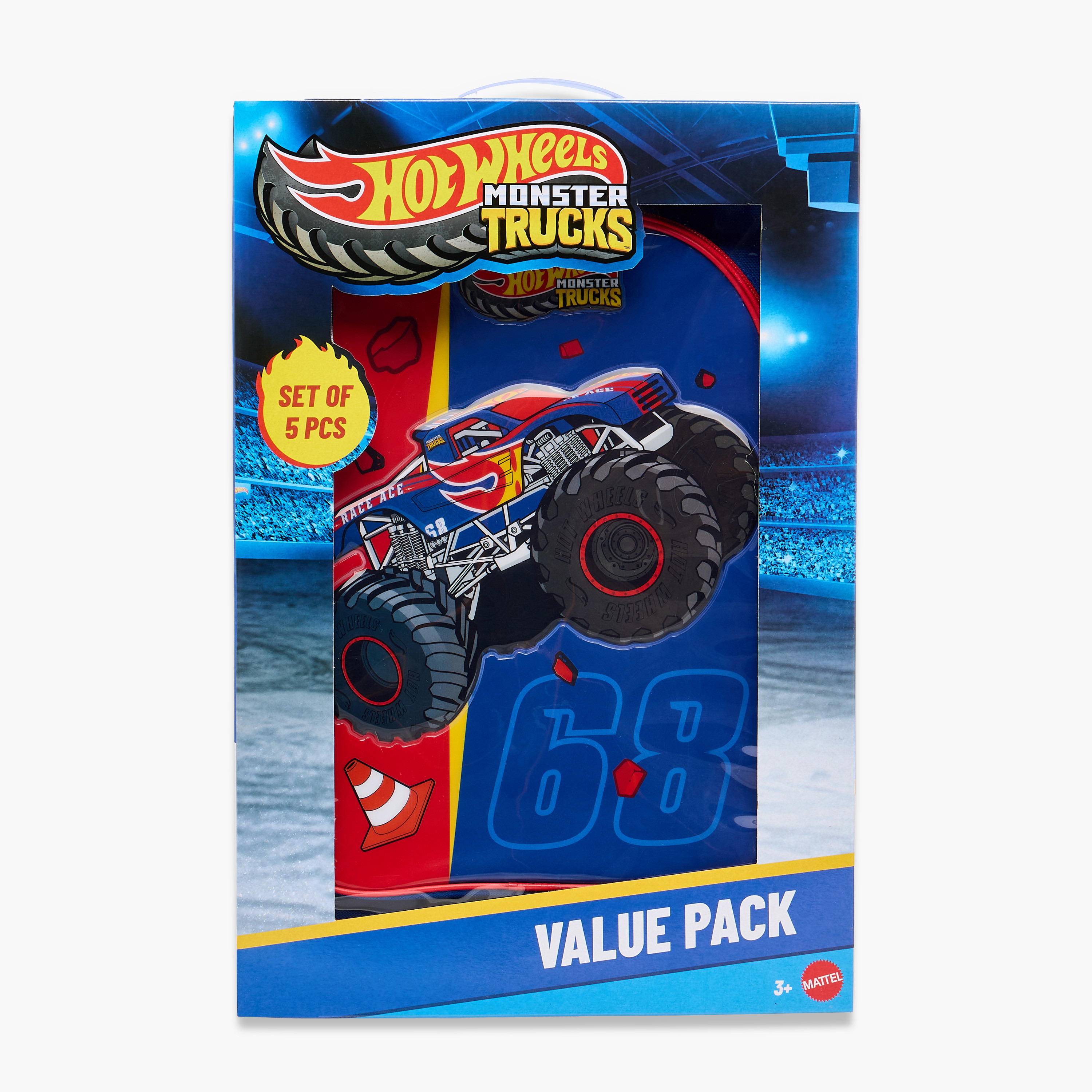 Mattel Hot Wheels 5-Piece School Trolley Bag Set for Boys 5-8 Years with Lunch Bag and Pencil Pouch -school-bagsandbackpacks-trolleybags-image-26