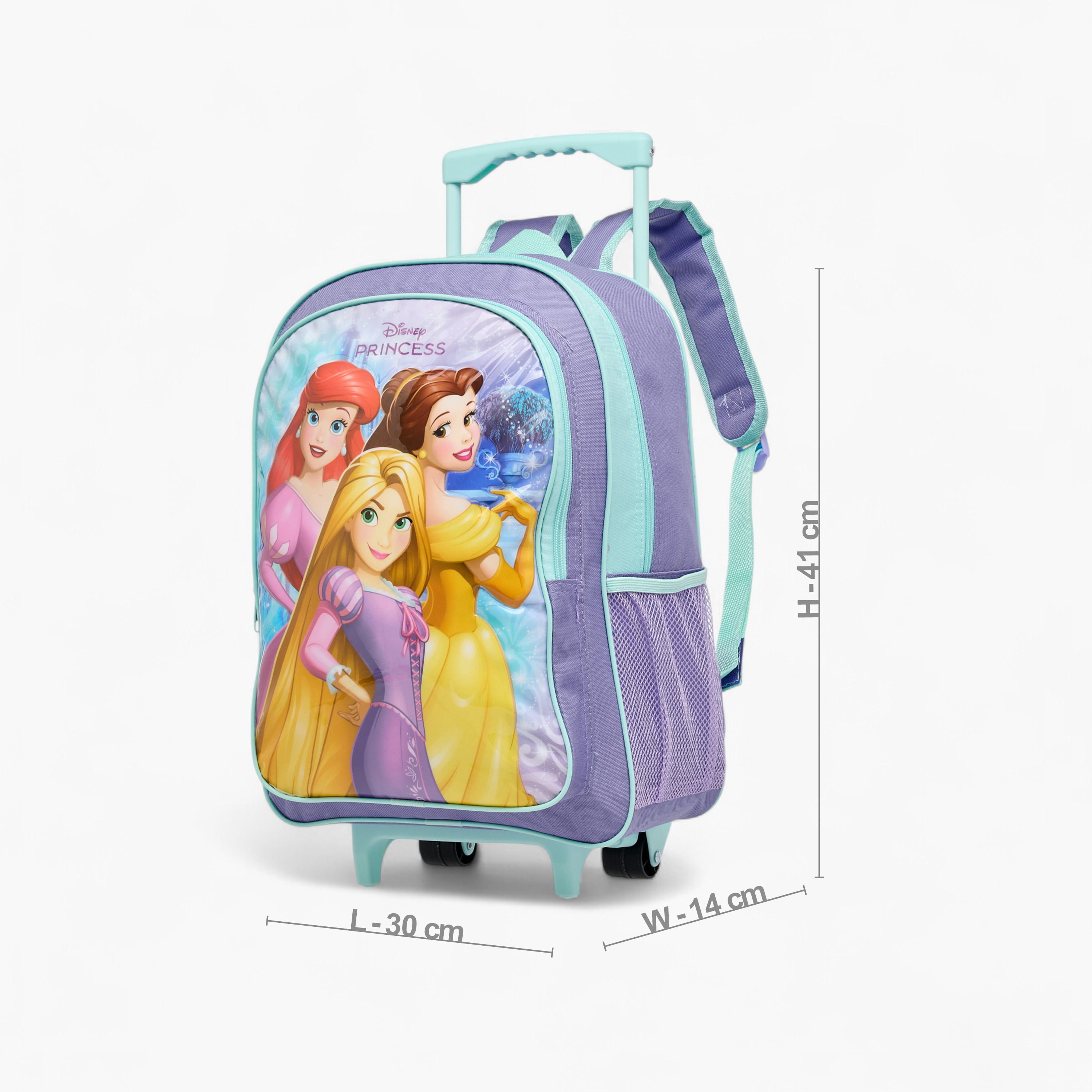 Disney Princess 5-Piece School Trolley Bag Set for Girls 5-8 Years with Lunch Bag and Pencil Pouch -school-bagsandbackpacks-trolleybags-image-8