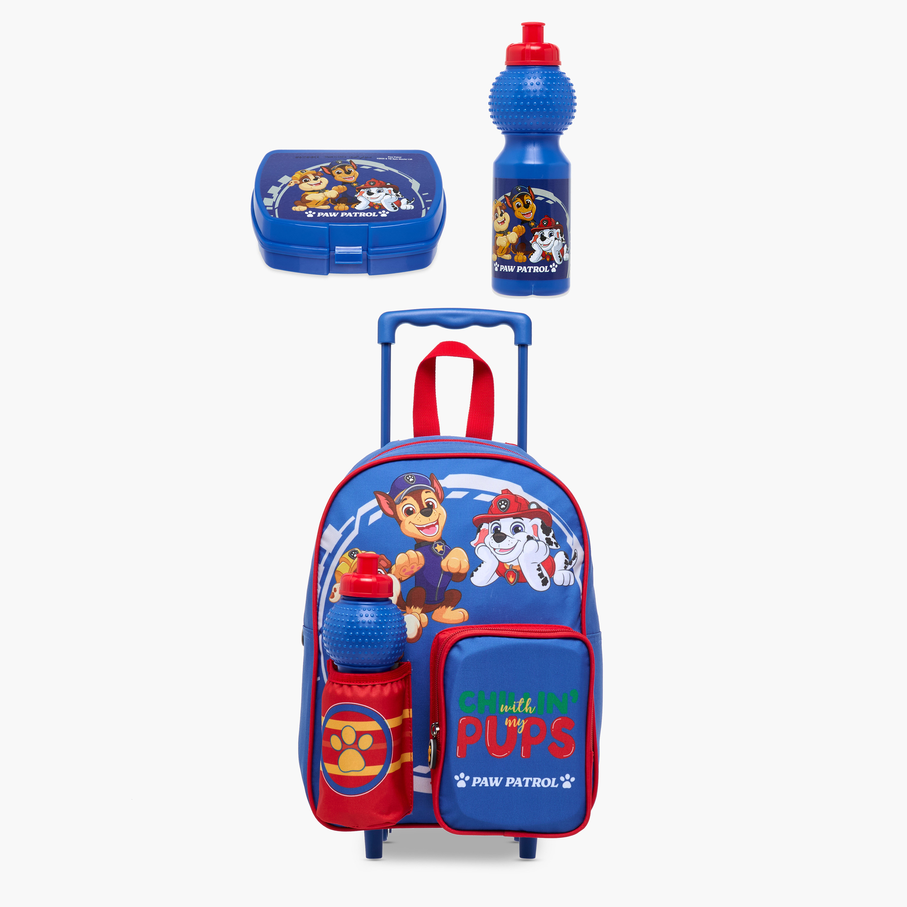 طقم شنطة ظهر ترولي 3 قطع بطبعات-school-bagsandbackpacks-trolleybags-image-1