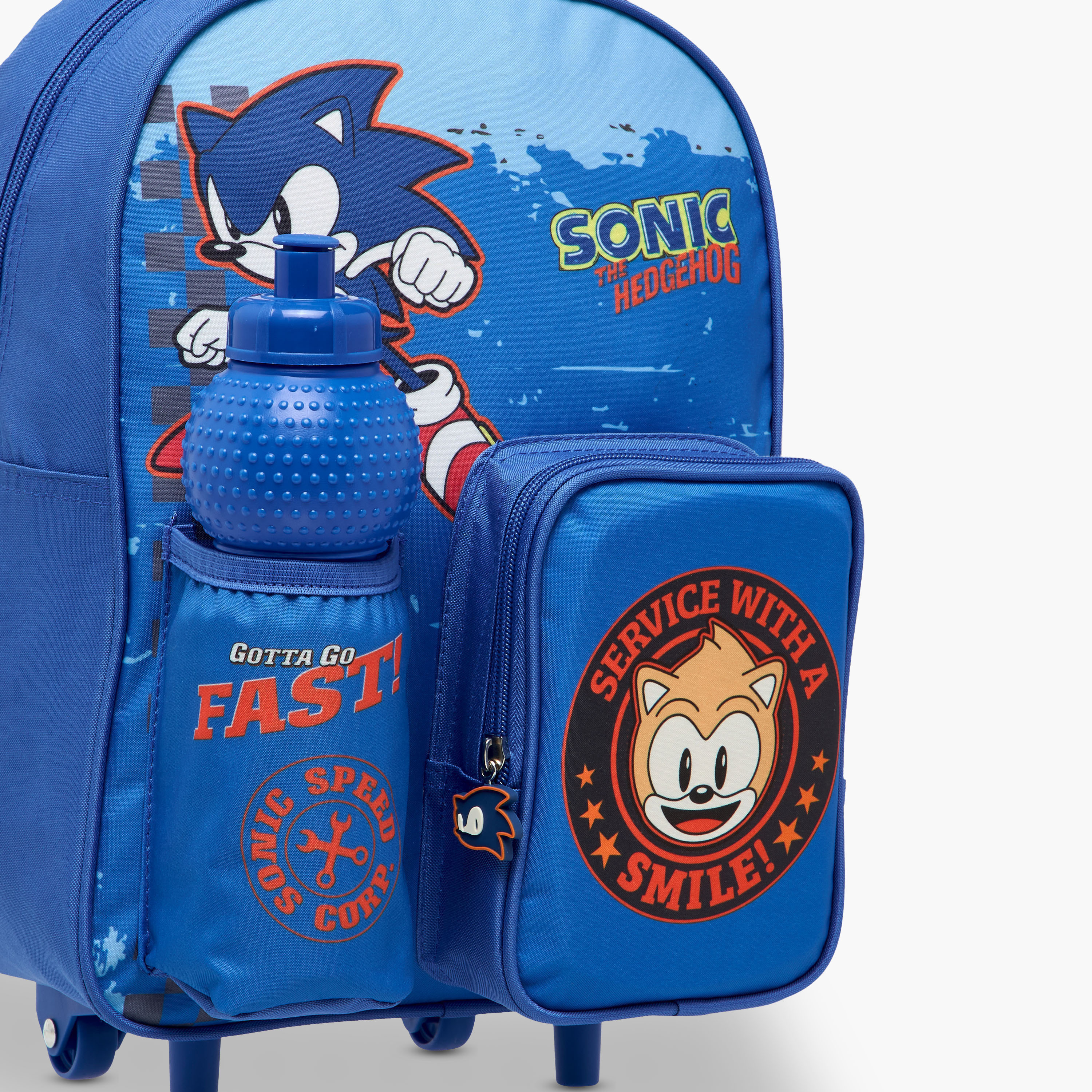 Sonic Printed 3-Piece Trolley Backpack Set - 14 inches-school-bagsandbackpacks-trolleybags-image-11