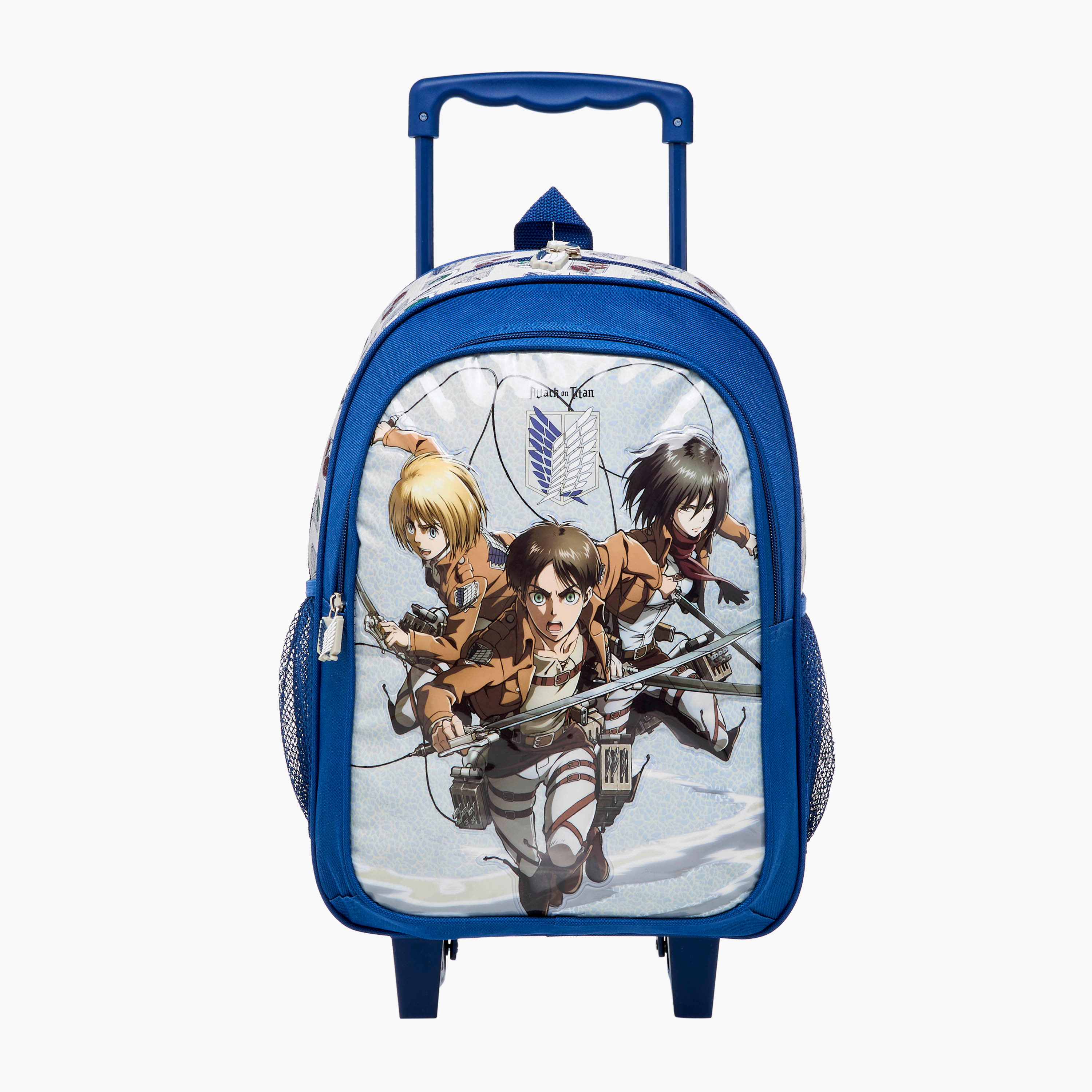Kodansha 3-Piece Attack On Titan Print Trolley Backpack Set - 16 inches-school-bagsandbackpacks-trolleybags-image-2