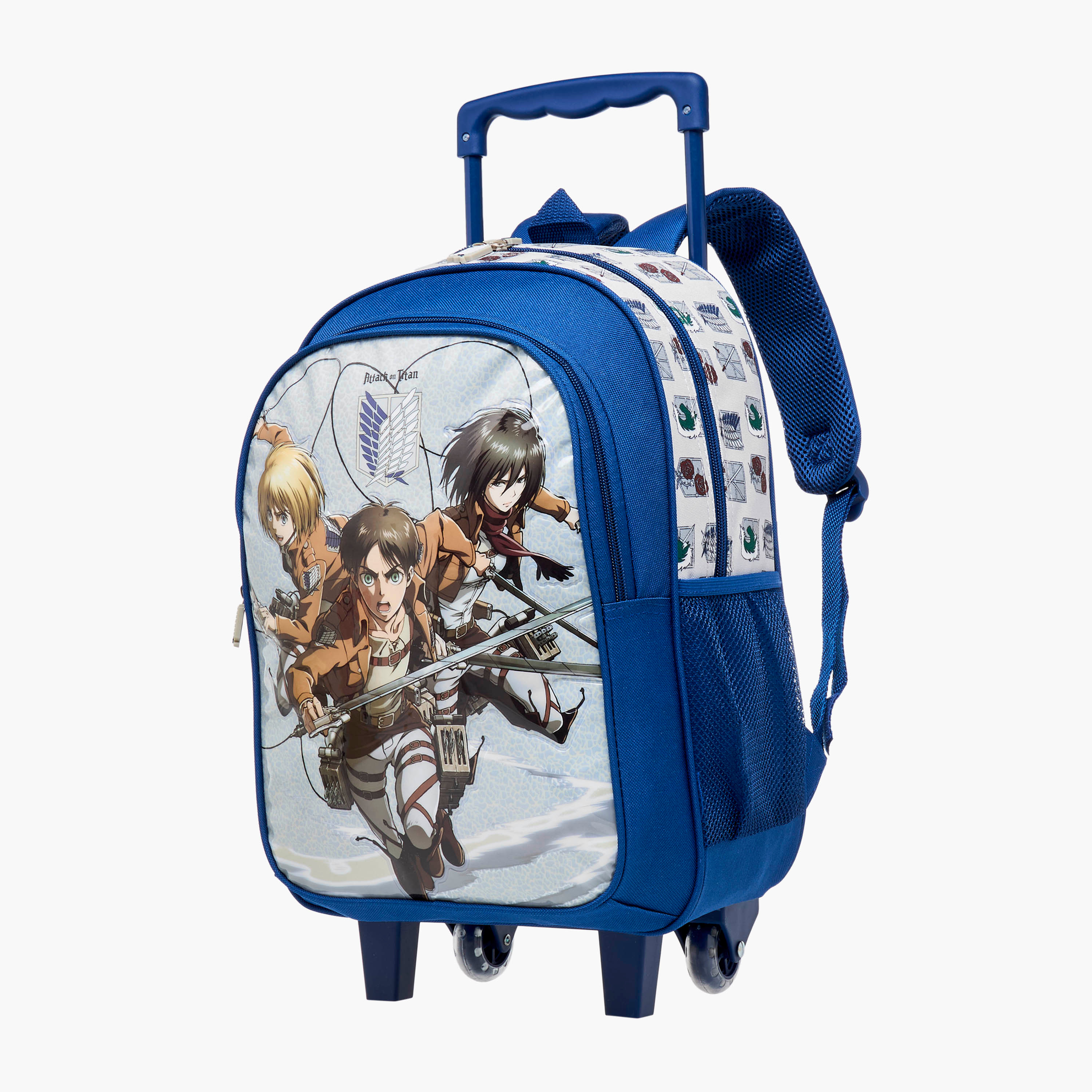 Kodansha 3-Piece Attack On Titan Print Trolley Backpack Set - 16 inches-school-bagsandbackpacks-trolleybags-image-4