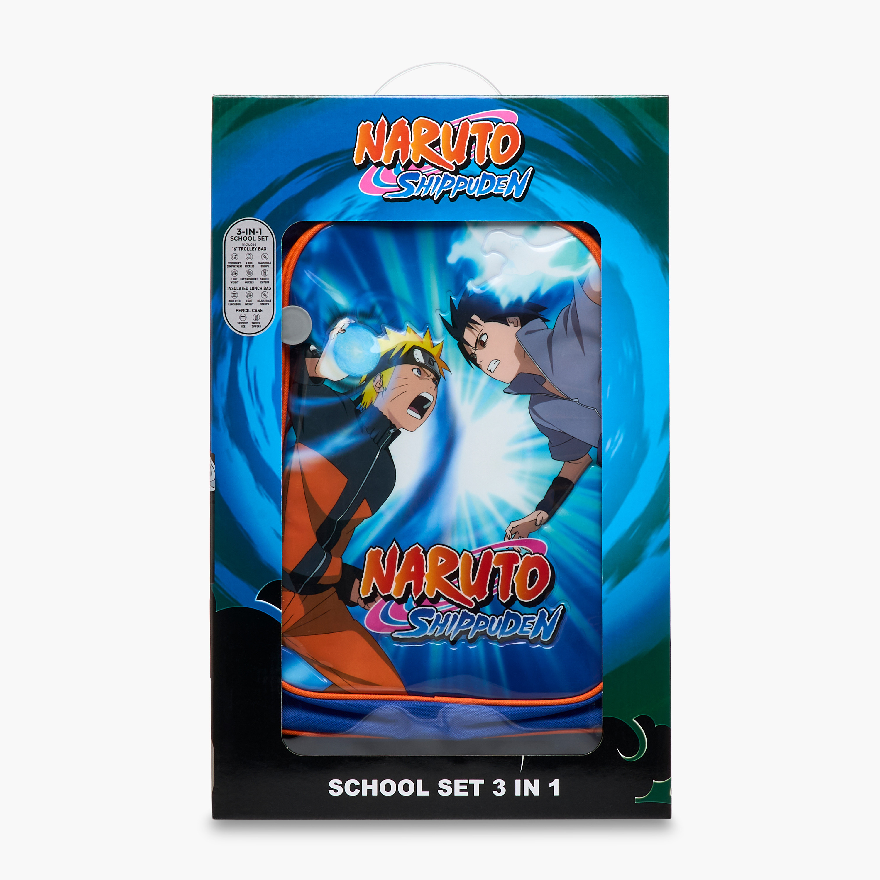TV Tokyo Naruto Print 3-Piece Trolley Backpack Set - 16 inches-school-bagsandbackpacks-trolleybags-image-27
