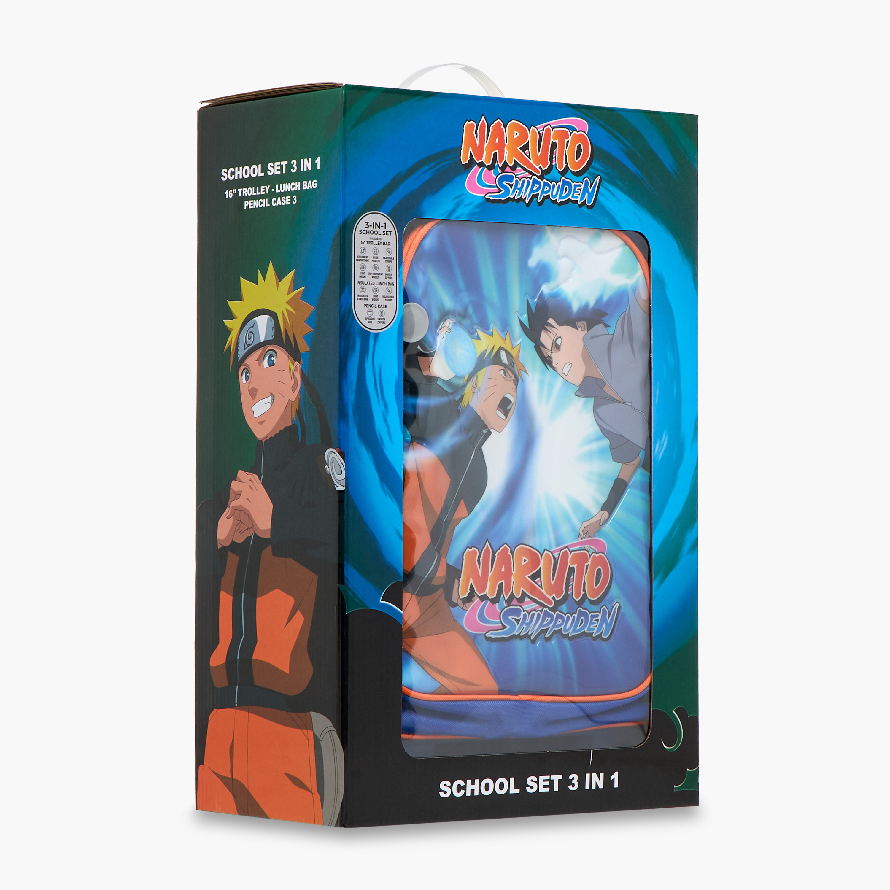 TV Tokyo Naruto Print 3-Piece Trolley Backpack Set - 16 inches-school-bagsandbackpacks-trolleybags-image-28
