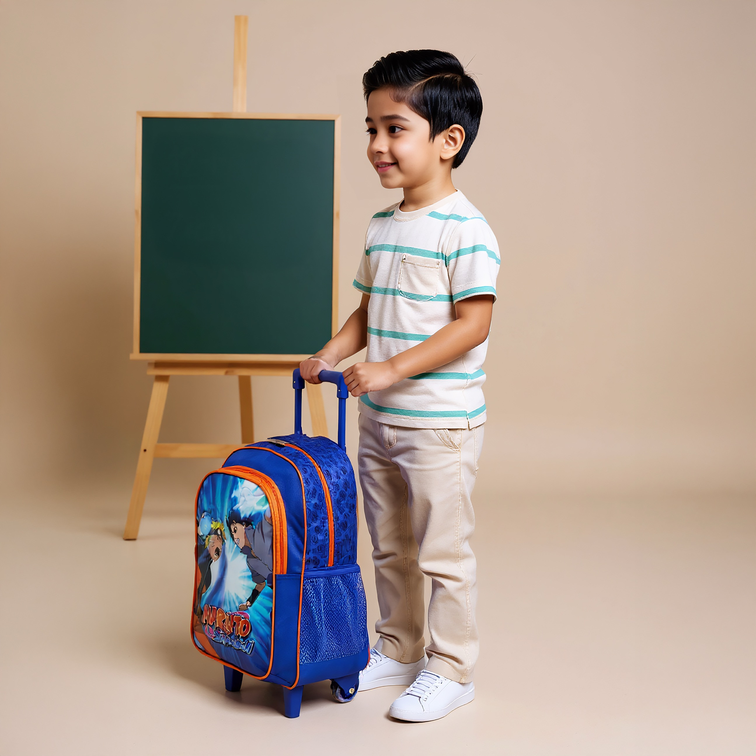 TV Tokyo Naruto Print 3-Piece Trolley Backpack Set - 16 inches-school-bagsandbackpacks-trolleybags-image-3