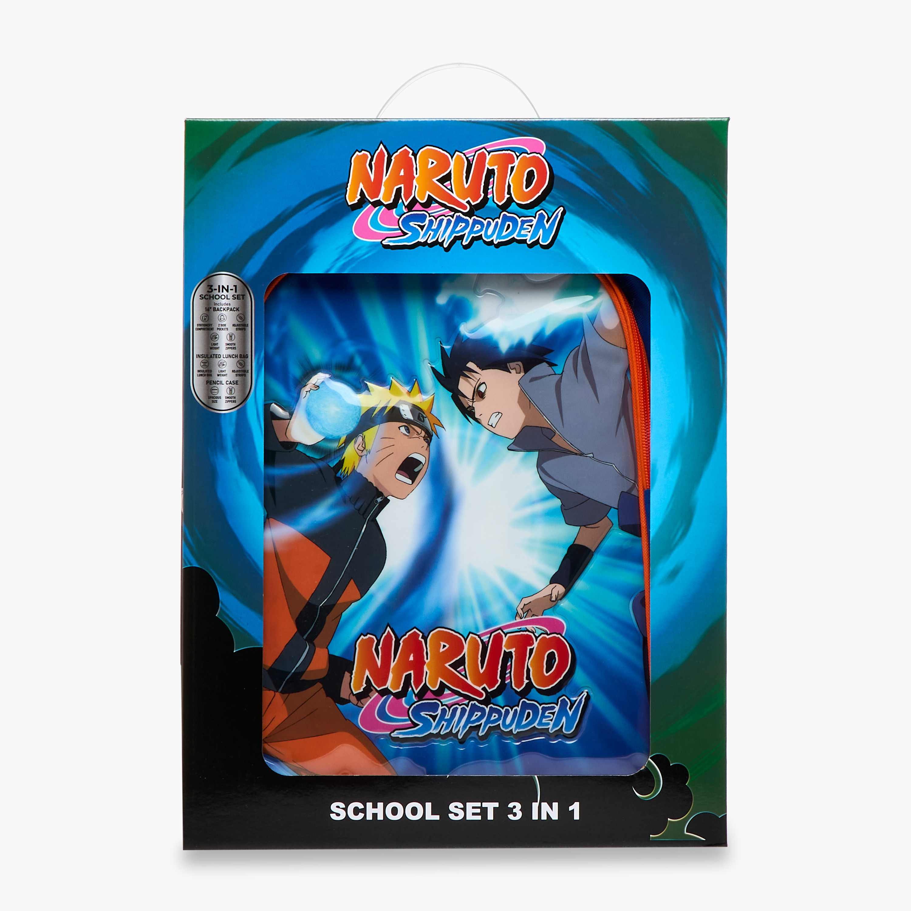 TV Tokyo Naruto Print 3-Piece Backpack Set - 16 inches-school-bagsandbackpacks-sets-image-19