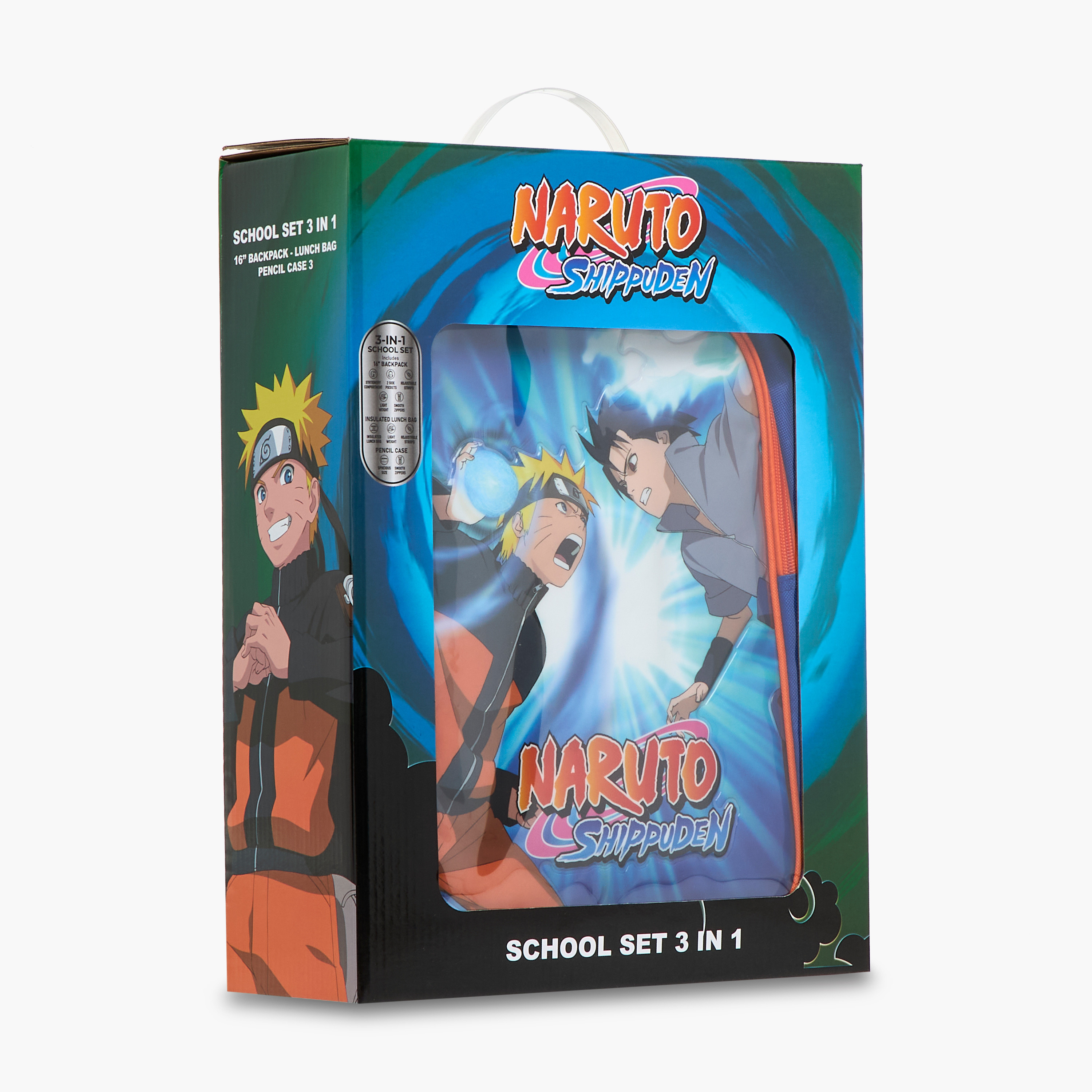 TV Tokyo Naruto Print 3-Piece Backpack Set - 16 inches-school-bagsandbackpacks-sets-image-20